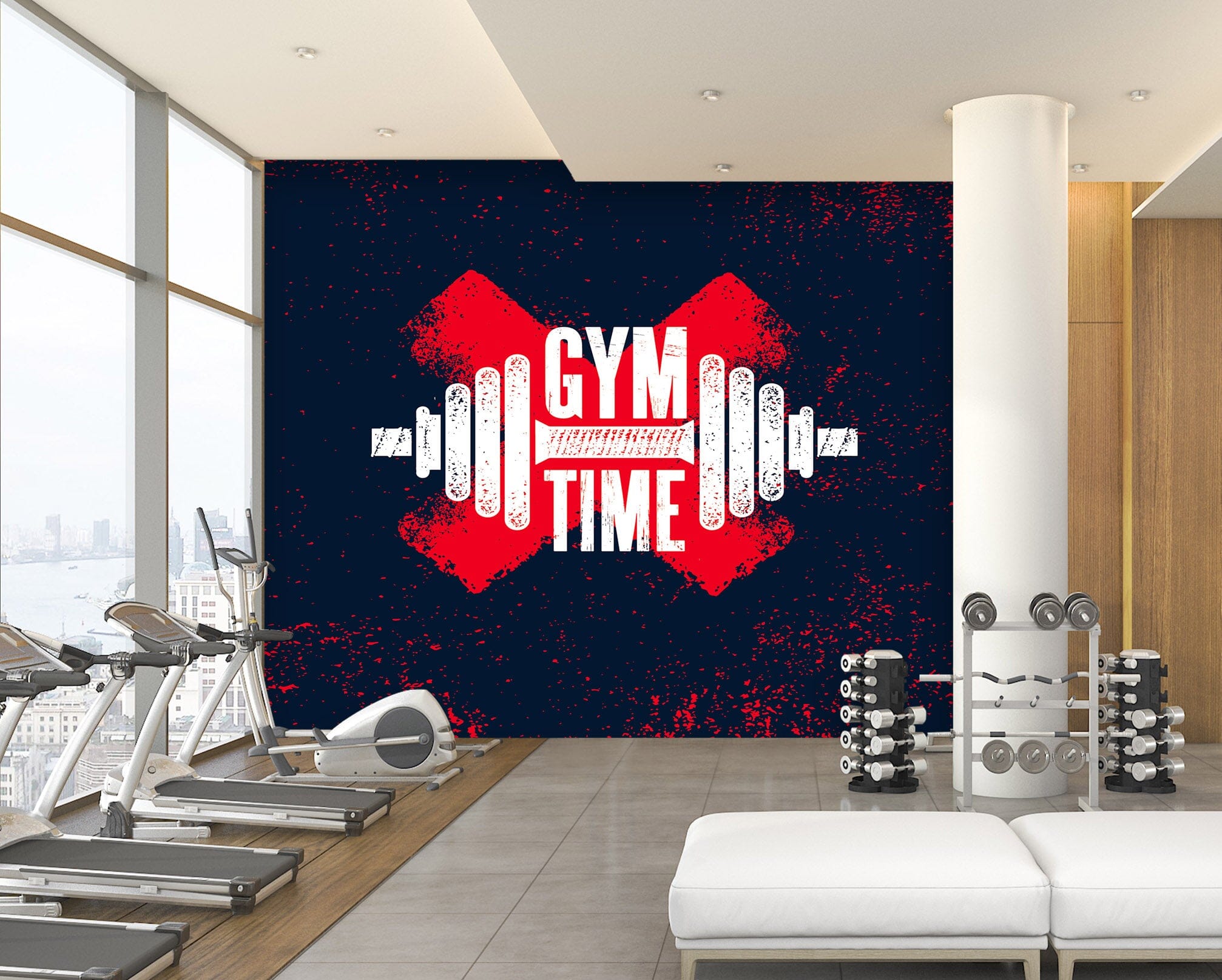 3D Fitness Time 293 Wall Murals Wallpaper AJ Wallpaper 2
