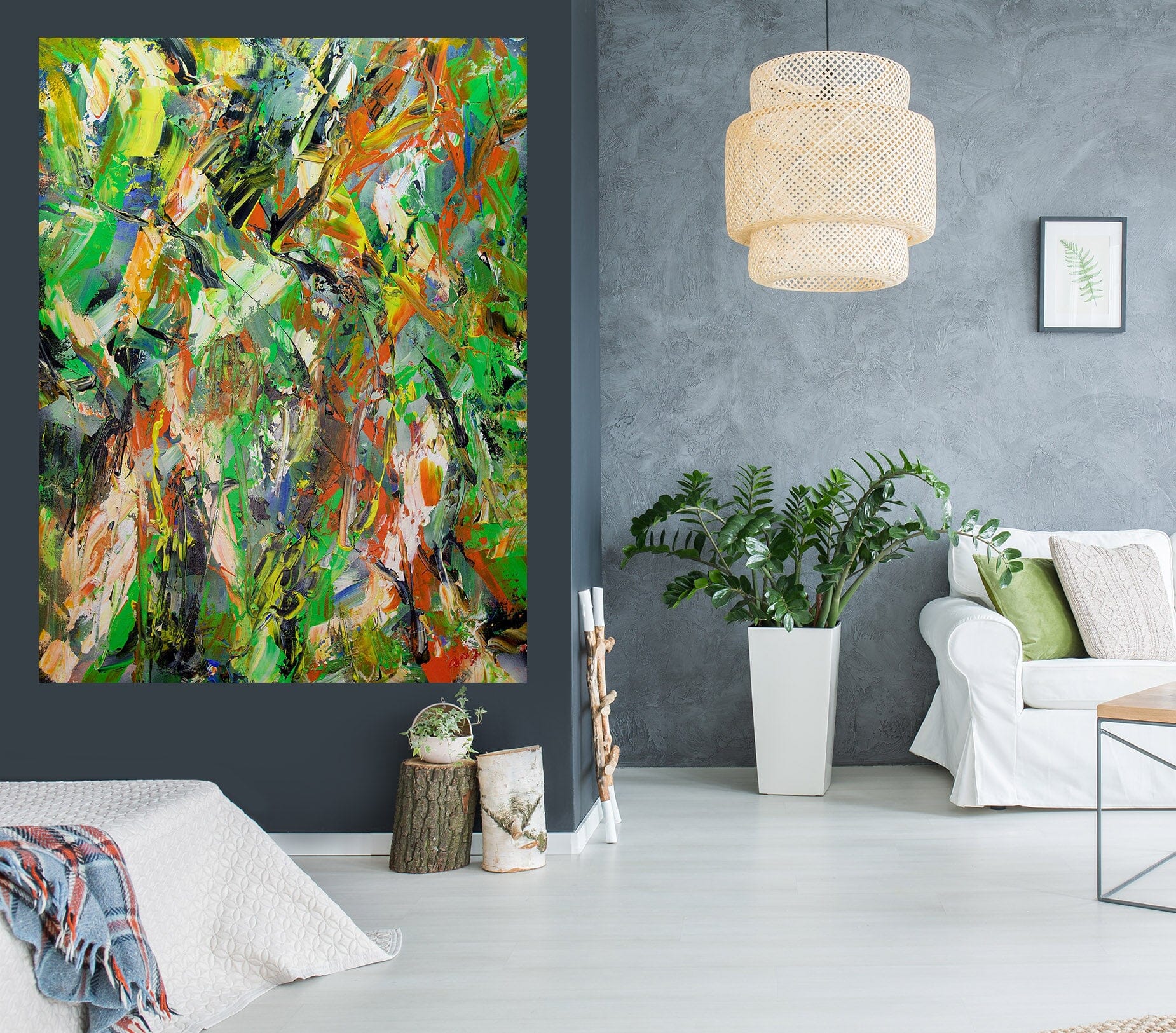 3D Yellow Graffiti 293 Allan P. Friedlander Wall Sticker Wallpaper AJ Wallpaper 2