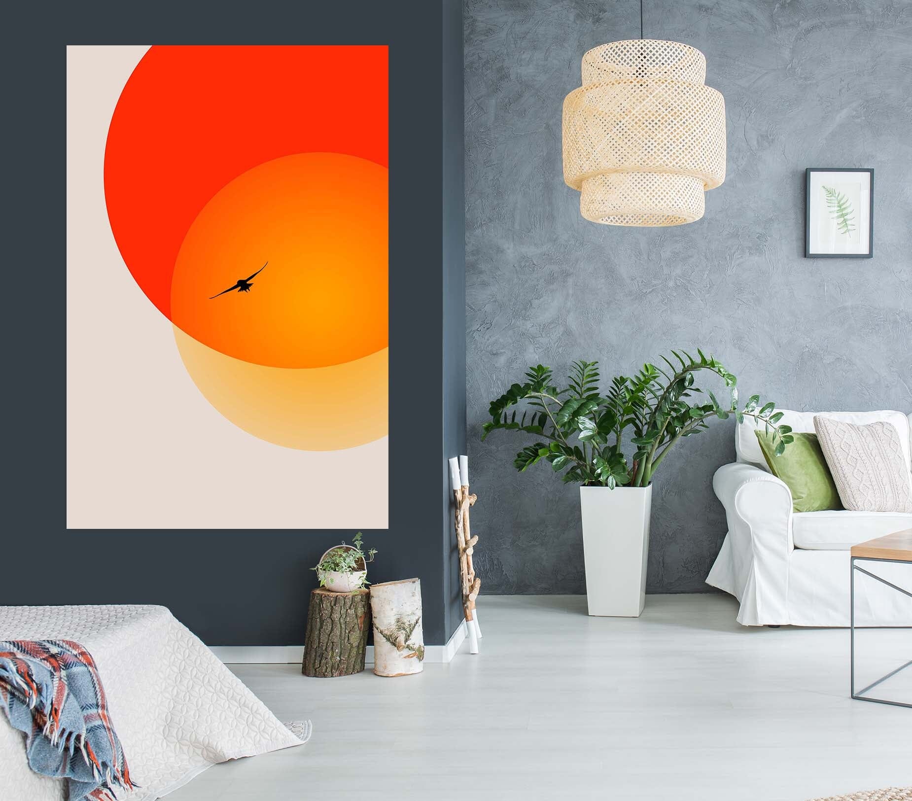 3D Two Suns 151 Boris Draschoff Wall Sticker Wallpaper AJ Wallpaper 2