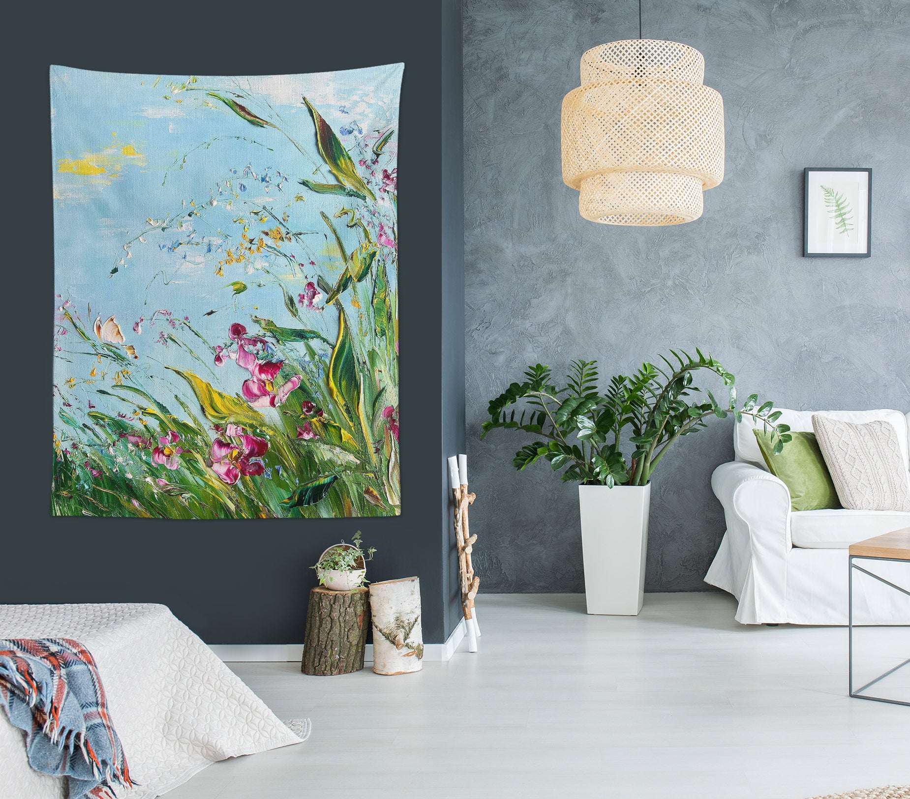 3D Yellow Tiger 3512 Skromova Marina Tapestry Hanging Cloth Hang