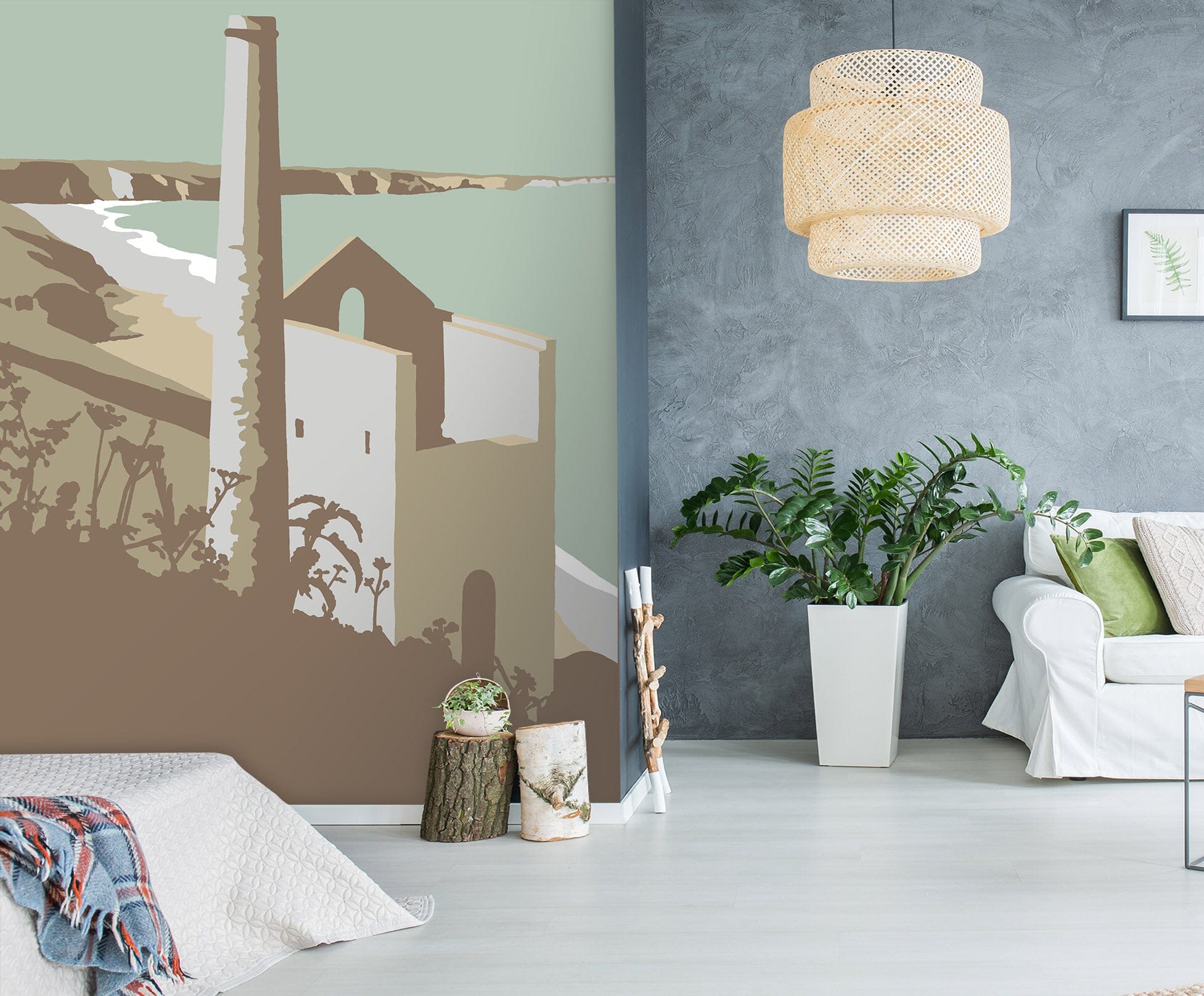 3D St Agnes 1063 Steve Read Wall Mural Wall Murals Wallpaper AJ Wallpaper 2