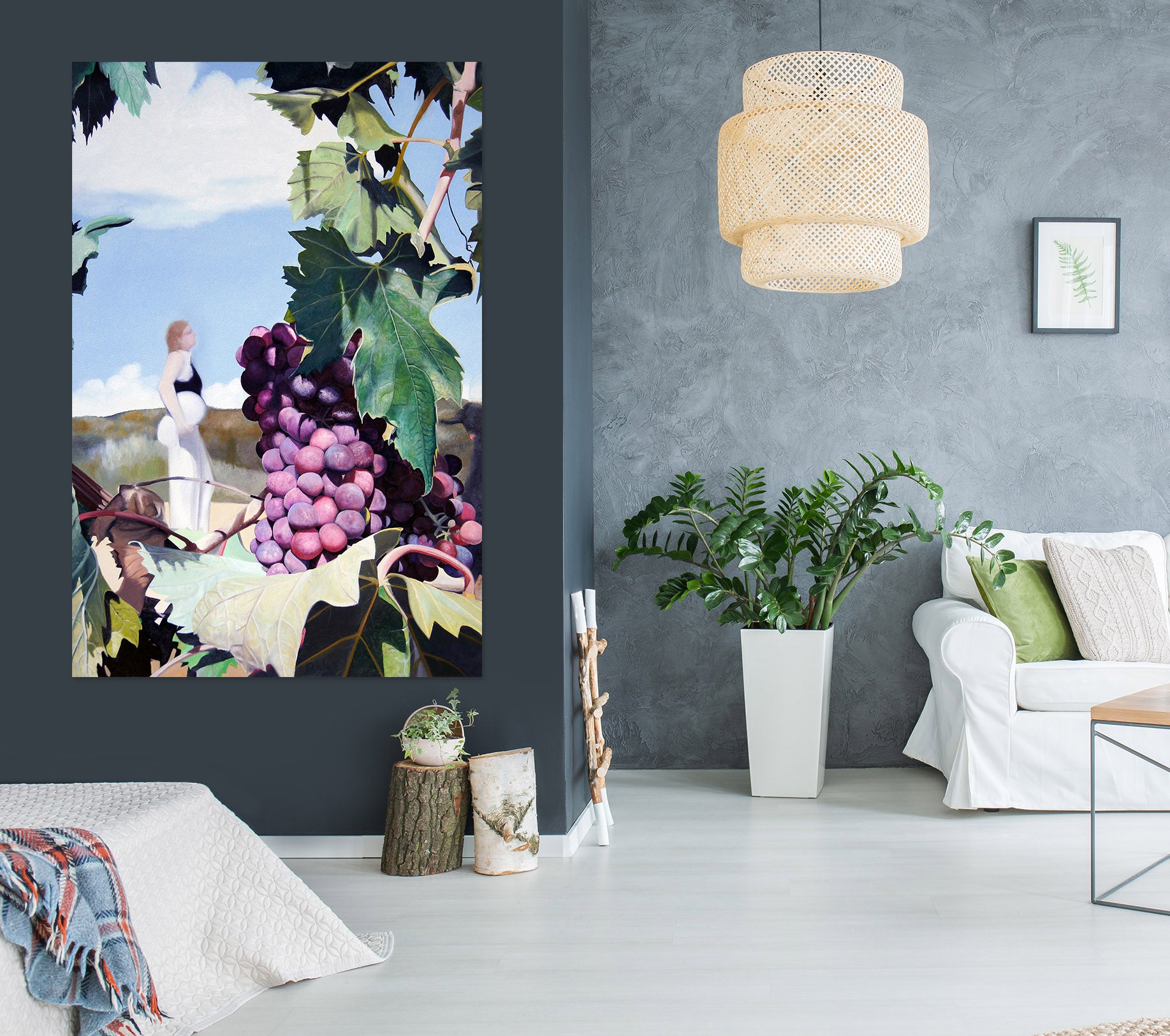 3D Purple Grapes 110140 Matthew Holden Bates Wall Sticker