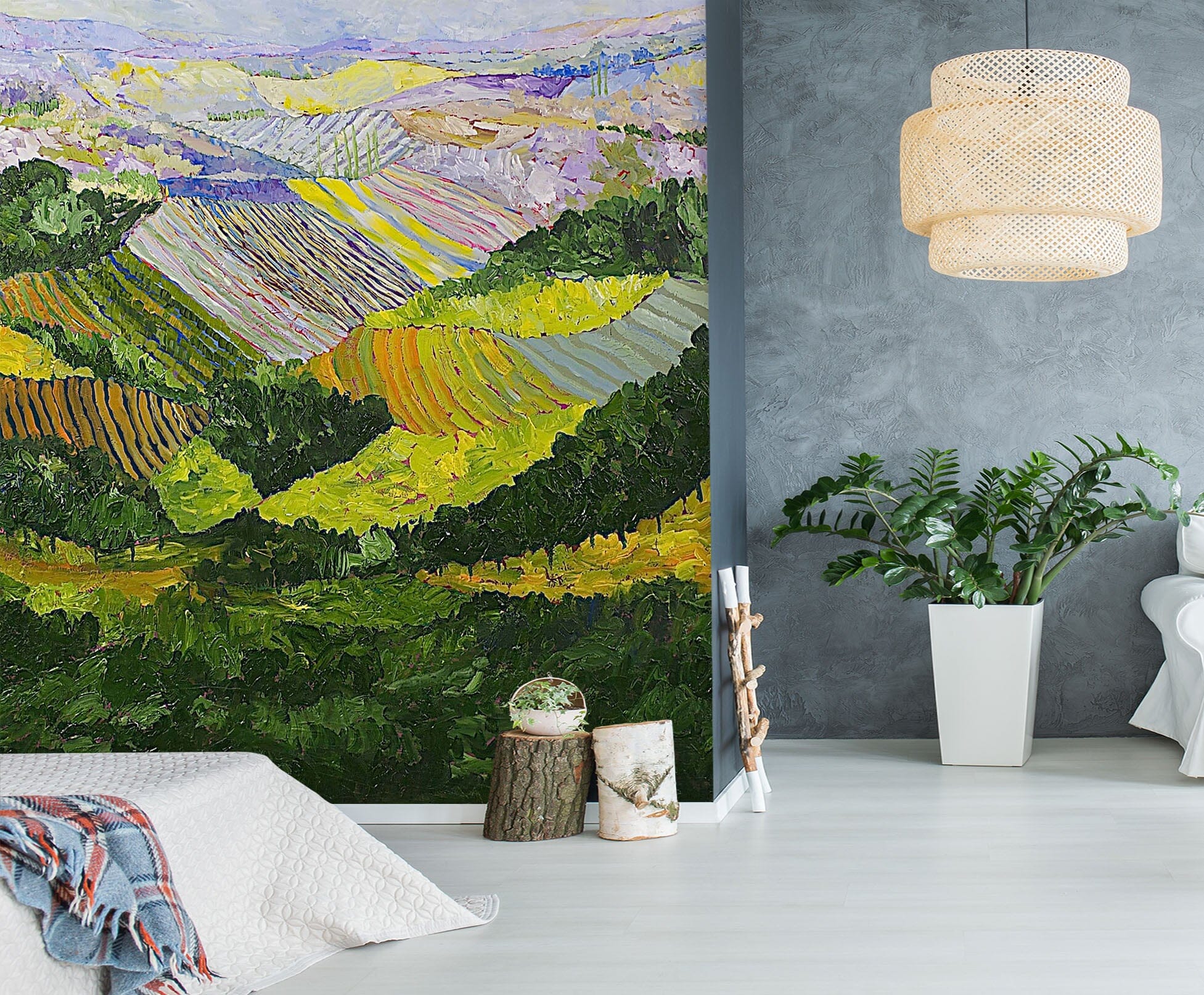 3D Painted Valley 104 Allan P. Friedlander Wall Mural Wall Murals Wallpaper AJ Wallpaper 2