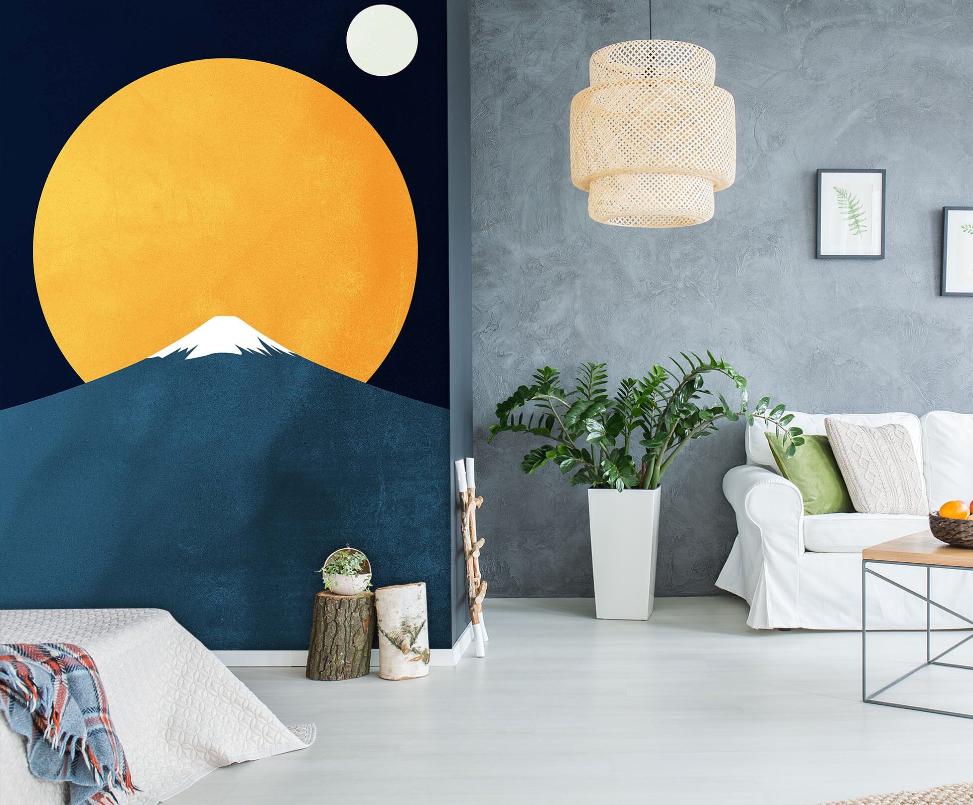 3D Valley Sun 1443 Boris Draschoff Wall Mural Wall Murals Wallpaper AJ Wallpaper 2