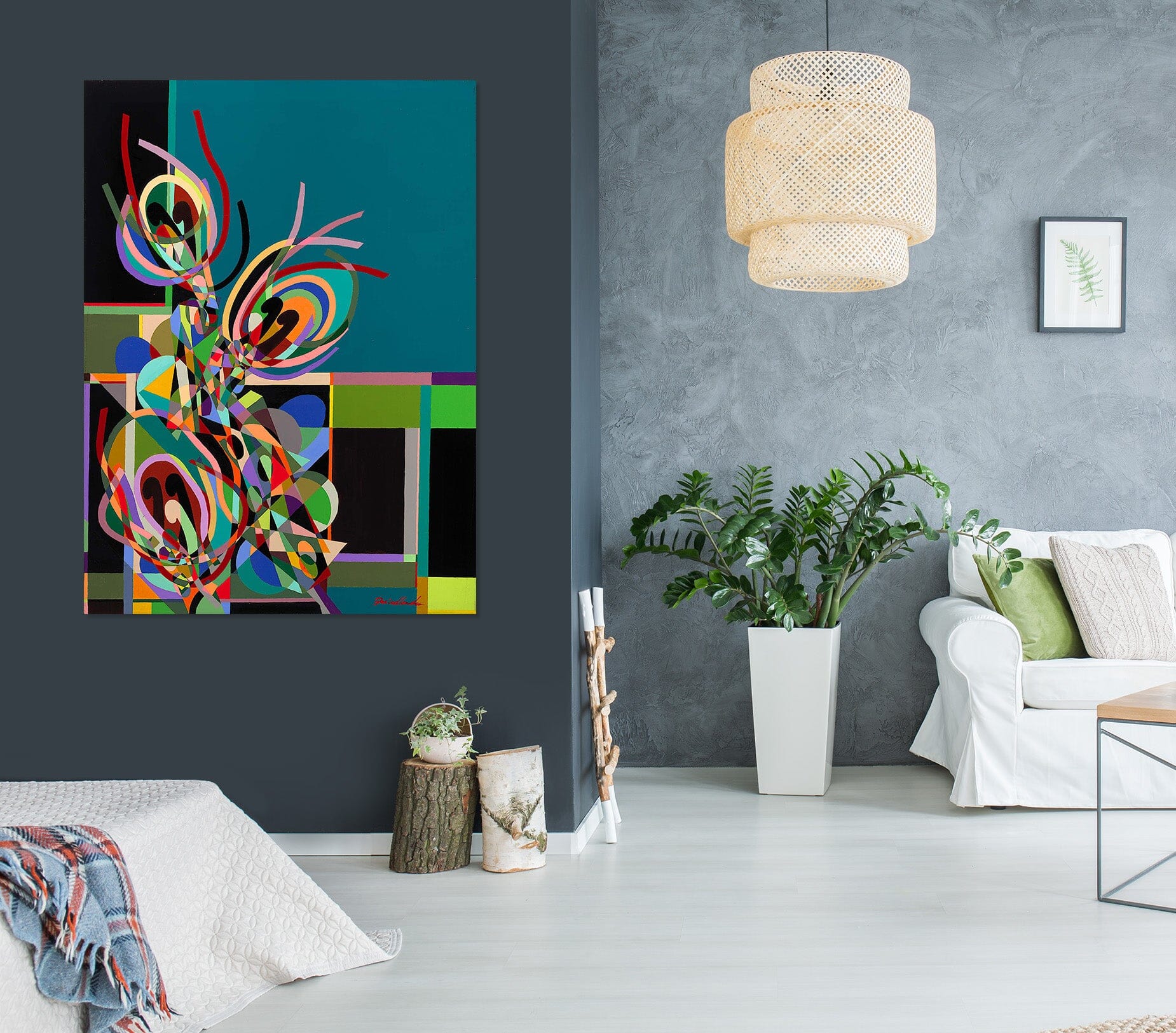 3D Color Pattern 277 Allan P. Friedlander Wall Sticker Wallpaper AJ Wallpaper 2