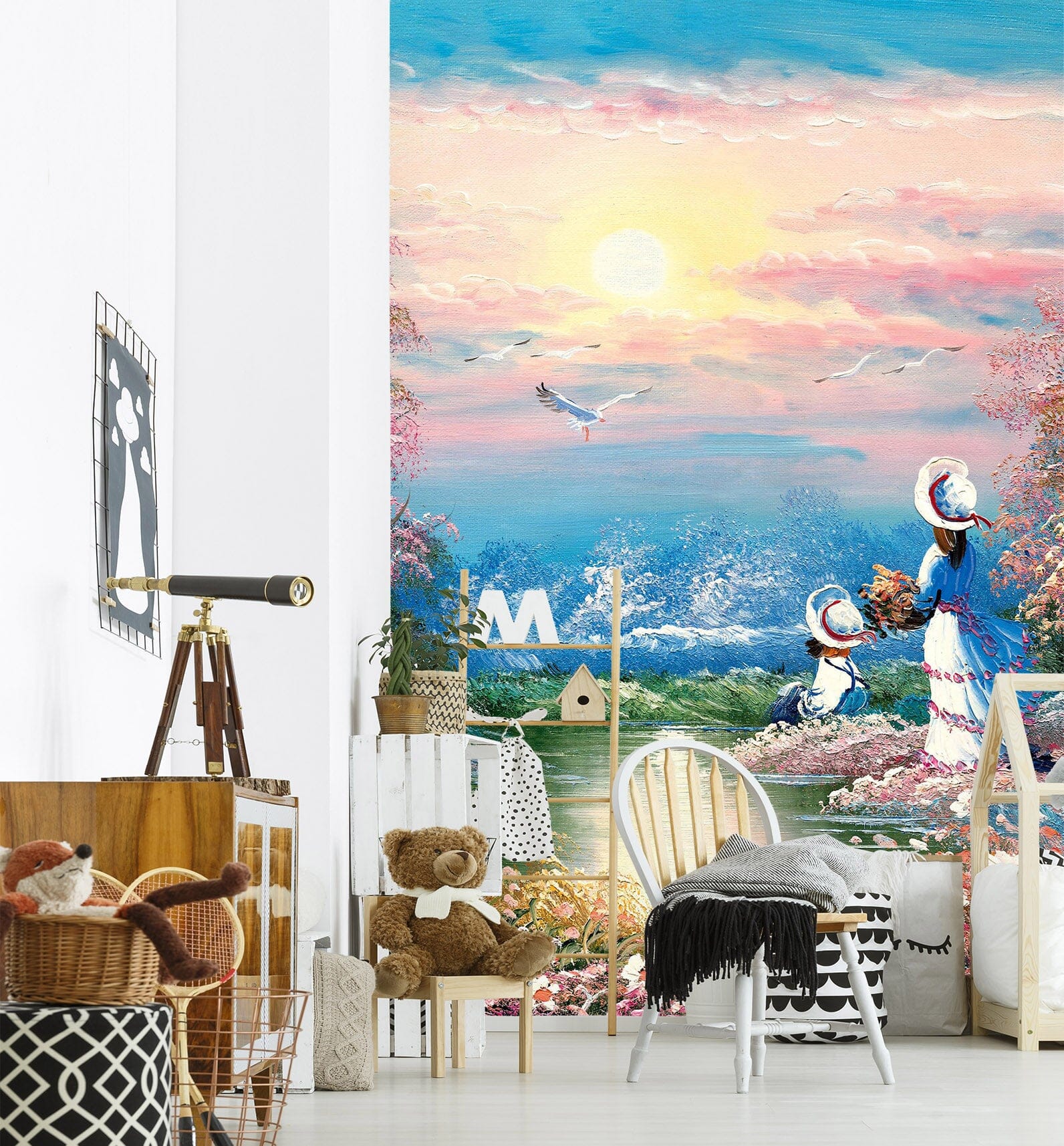3D Flower River 1874 Wall Murals Wallpaper AJ Wallpaper 2