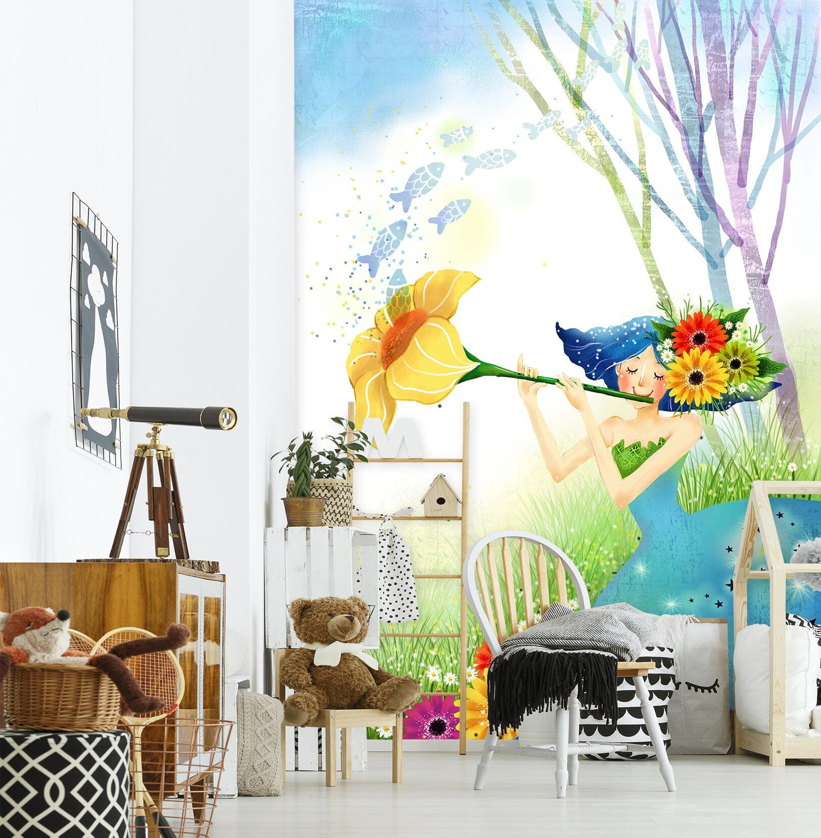 3D Flower Girl 1735 Wall Murals Wallpaper AJ Wallpaper 2