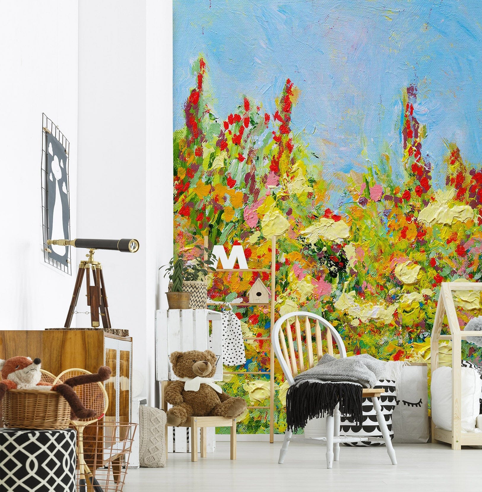 3D Colored Wild Flowers 268 Allan P. Friedlander Wall Mural Wall Murals Wallpaper AJ Wallpaper 2