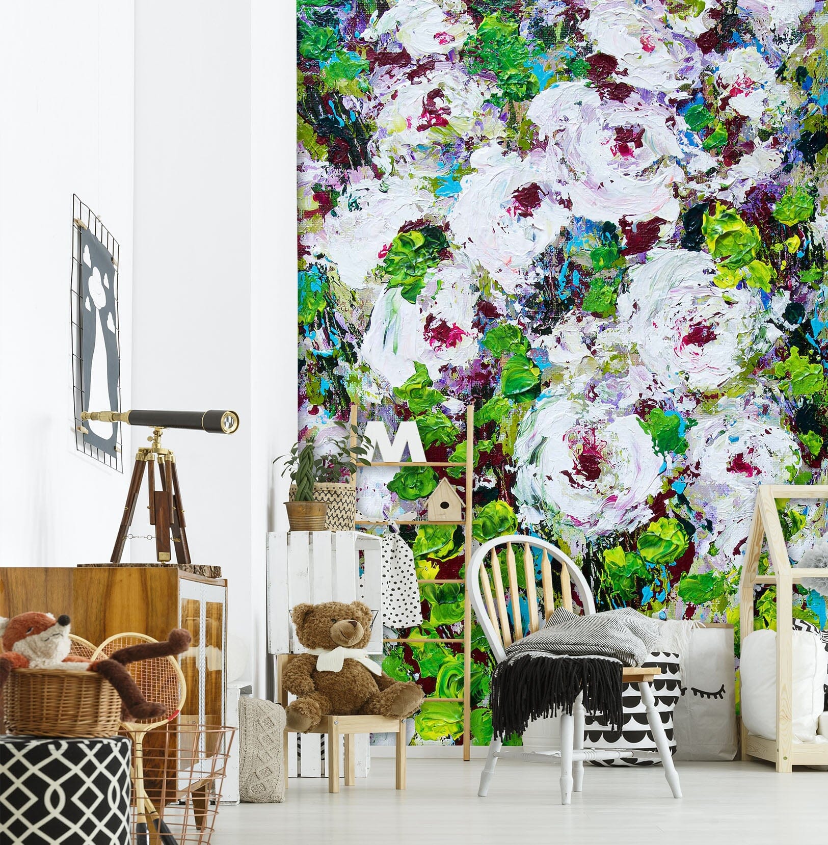 3D Colored Wild Flowers 269 Allan P. Friedlander Wall Mural Wall Murals Wallpaper AJ Wallpaper 2
