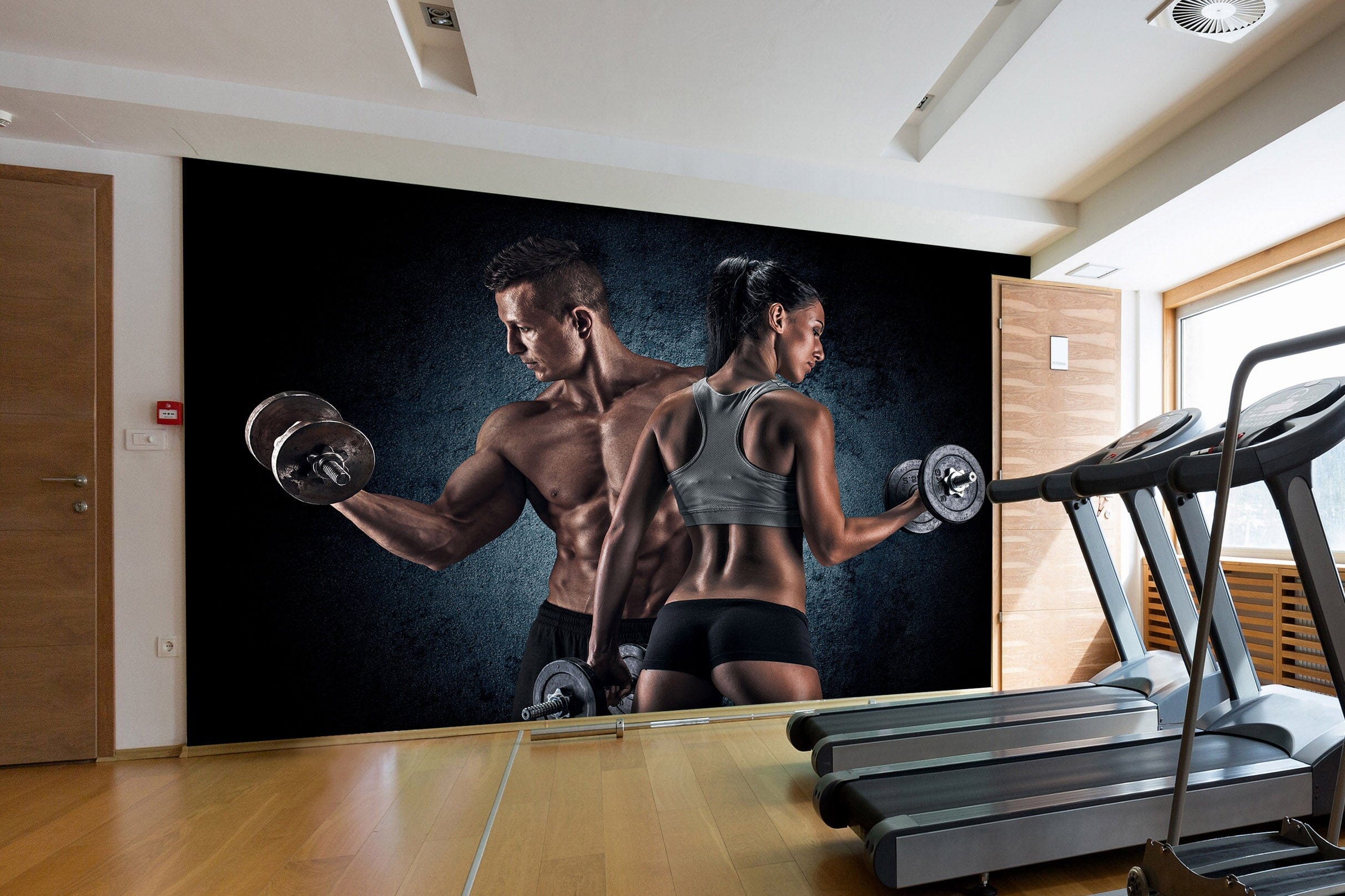 3D Arm Dumbbell 258 Wall Murals Wallpaper AJ Wallpaper 2