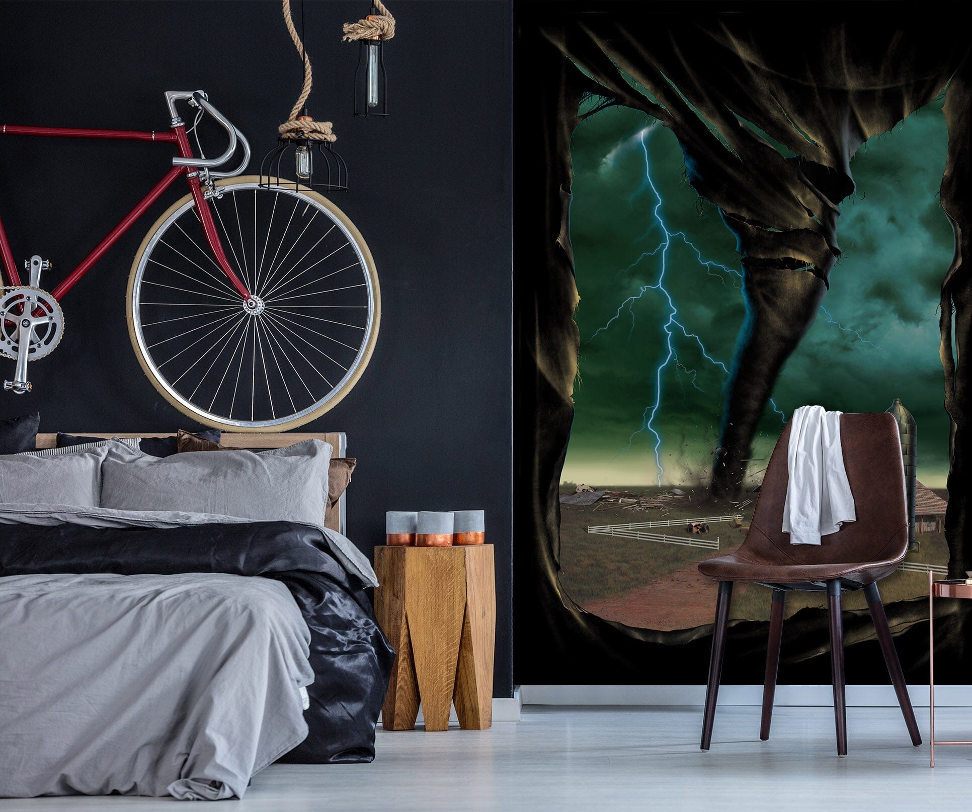 3D Tornado Breakthrough 1562 Wall Murals Exclusive Designer Vincent Wallpaper AJ Wallpaper 2