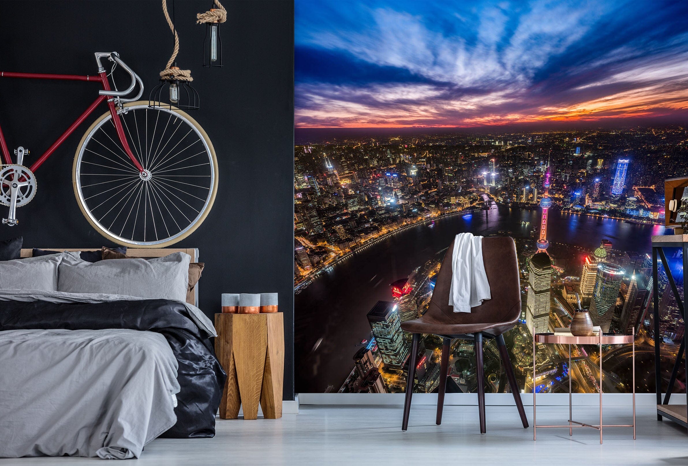 3D City Night 1409 Marco Carmassi Wall Mural Wall Murals Wallpaper AJ Wallpaper 2