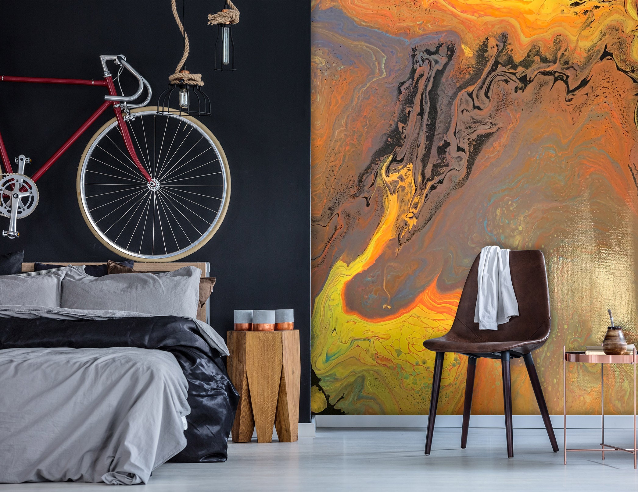 3D Golden Texture 40039 Valerie Latrice Wall Mural Wall Murals