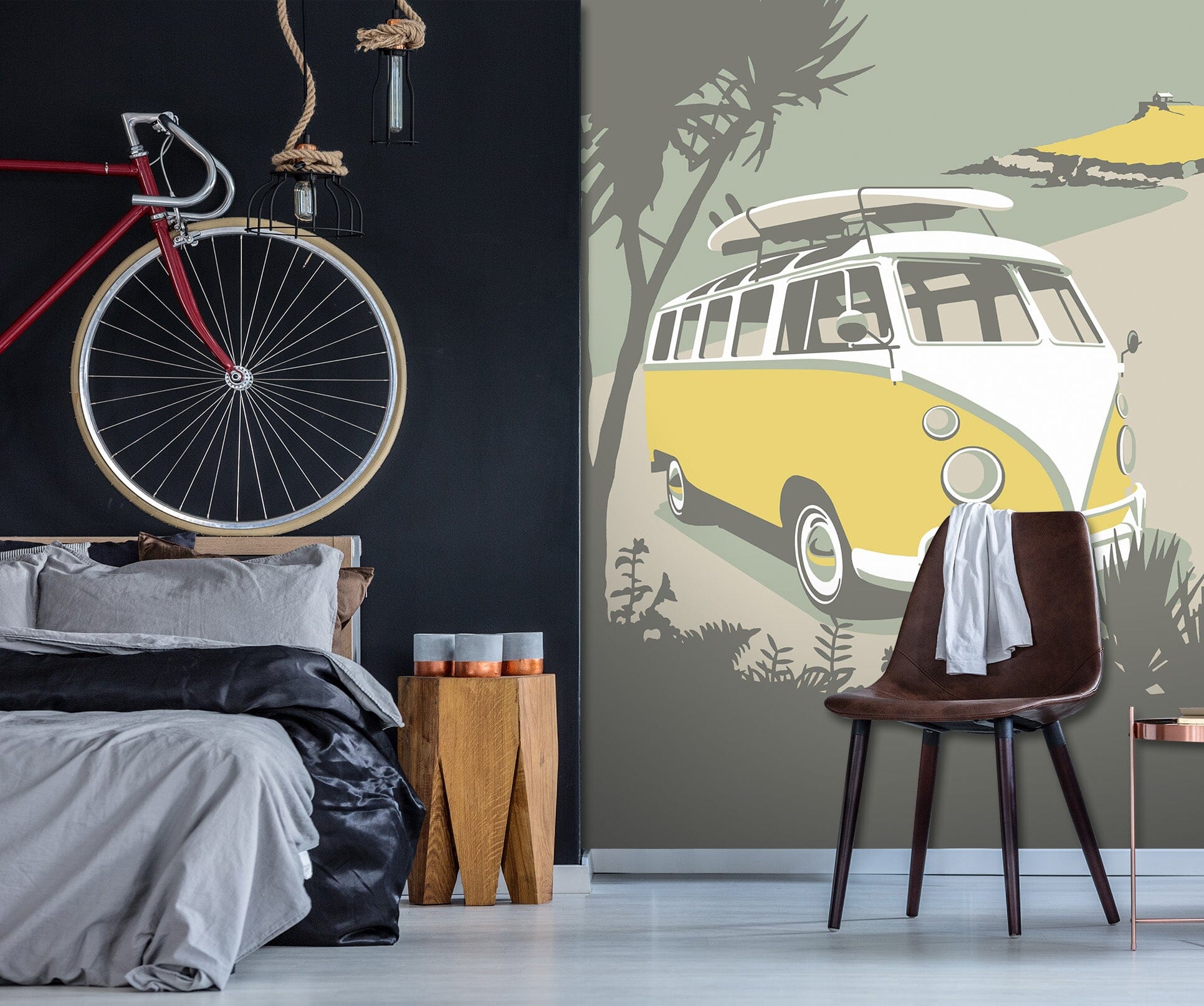 3D St Ives Camper 1067 Steve Read Wall Mural Wall Murals Wallpaper AJ Wallpaper 2