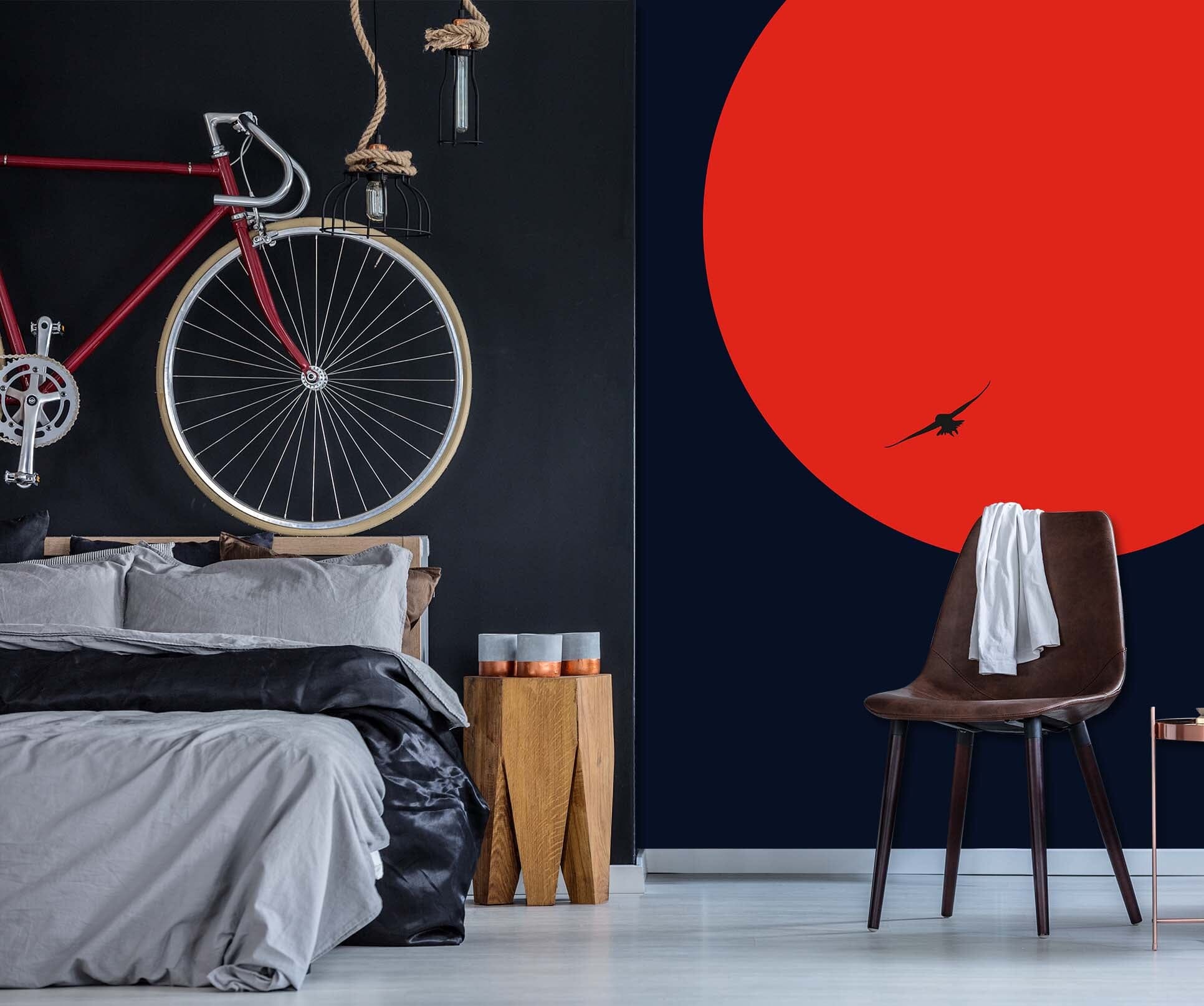 3D Red Sun 1491 Boris Draschoff Wall Mural Wall Murals Wallpaper AJ Wallpaper 2