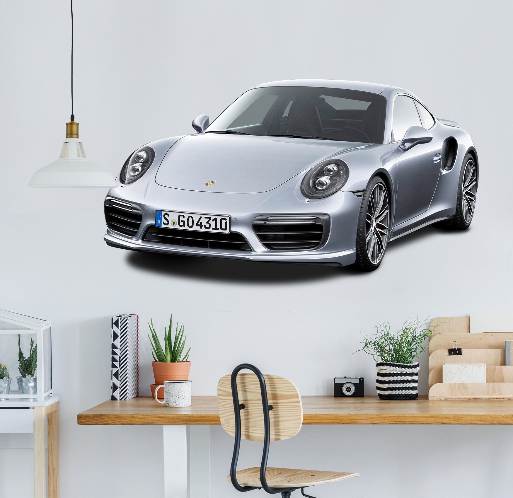 3D Sport Car Silver 0225 Vehicles Wallpaper AJ Wallpaper