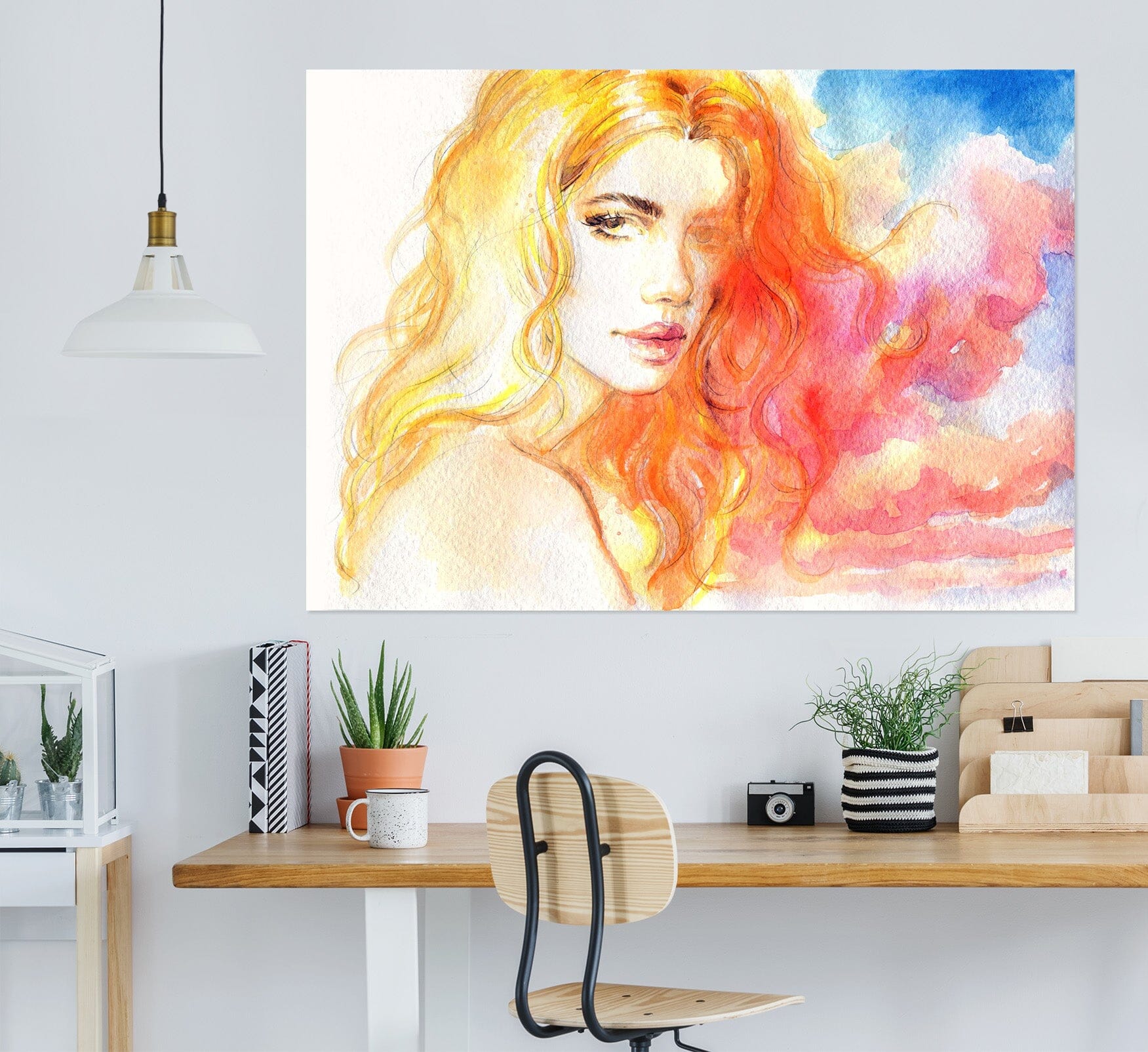 3D Blonde Woman 1054 Wall Sticker Wallpaper AJ Wallpaper 2