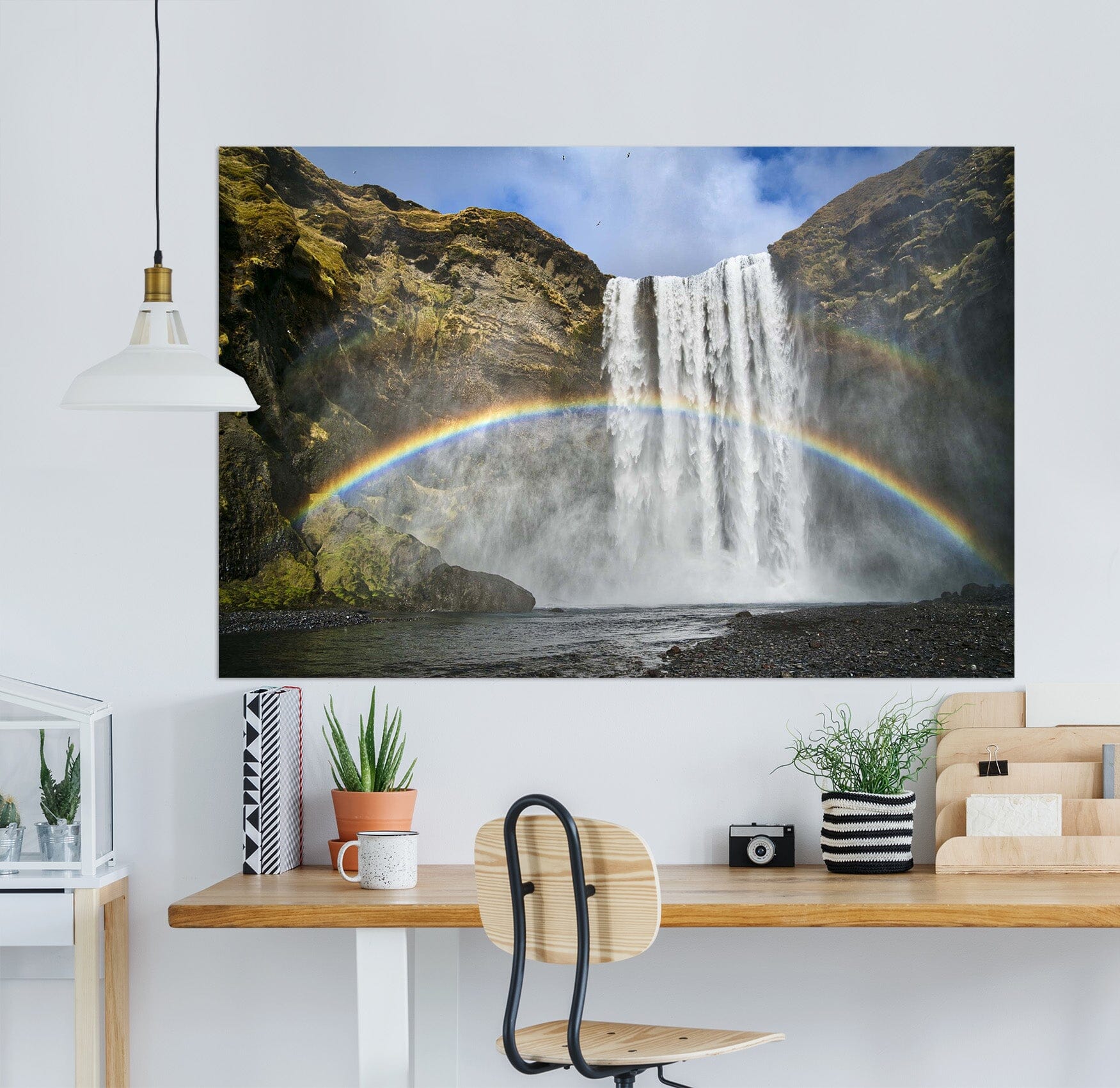 3D Rainbow Falls 201 Marco Carmassi Wall Sticker Wallpaper AJ Wallpaper 2