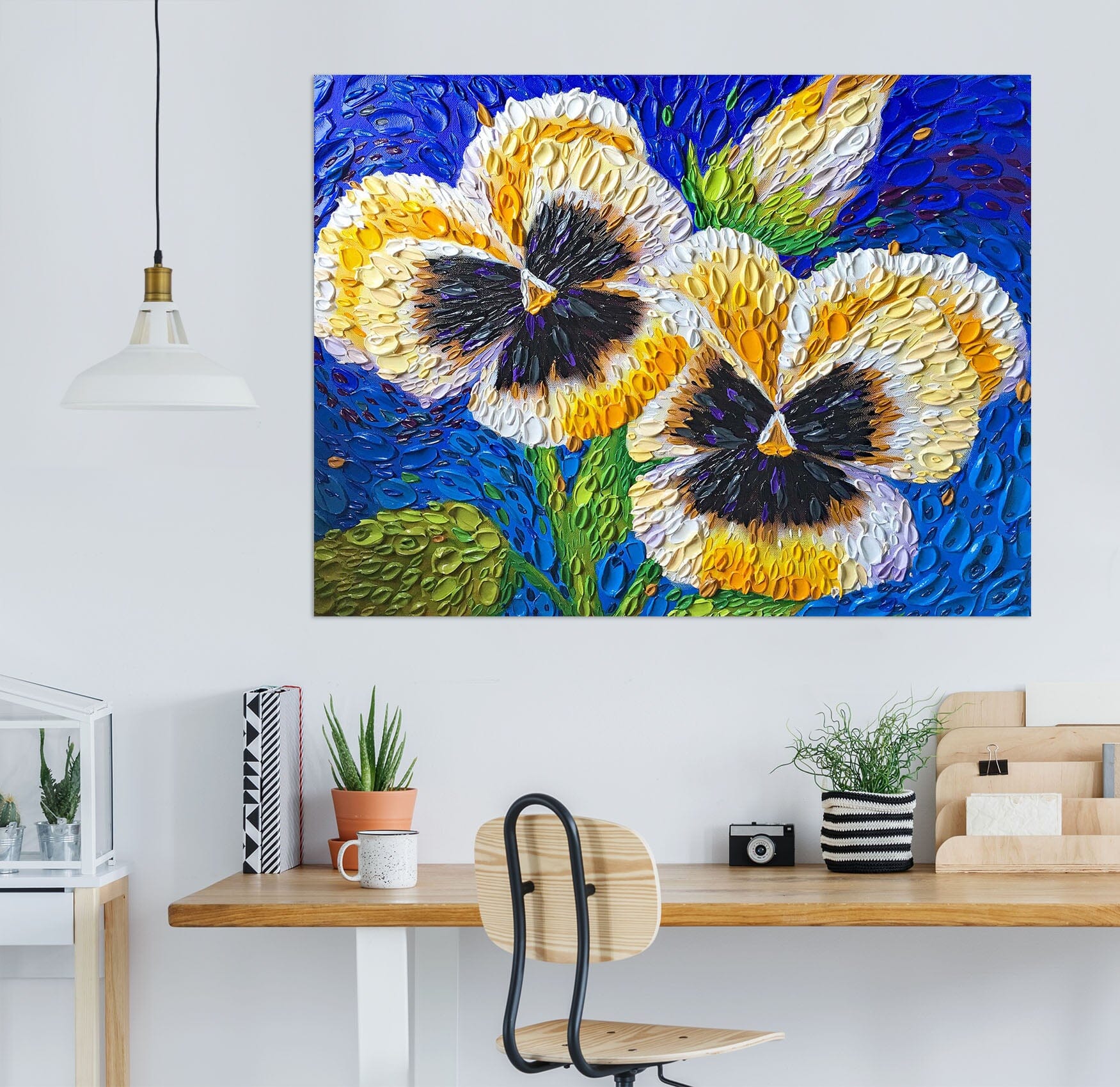 3D Pansy 034 Dena Tollefson Wall Sticker Wallpaper AJ Wallpaper 2