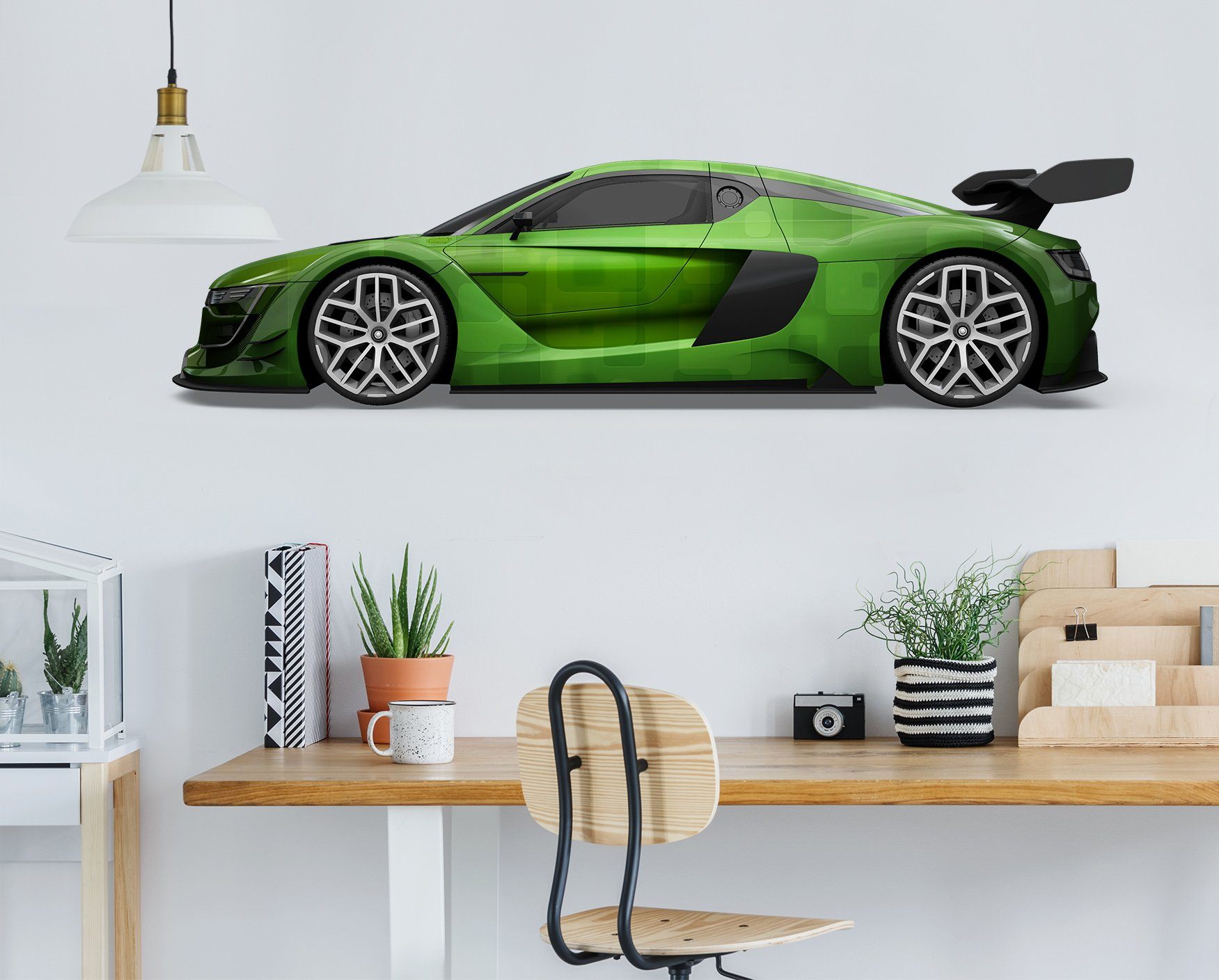 3D Green Supercar 262 Vehicles Wallpaper AJ Wallpaper