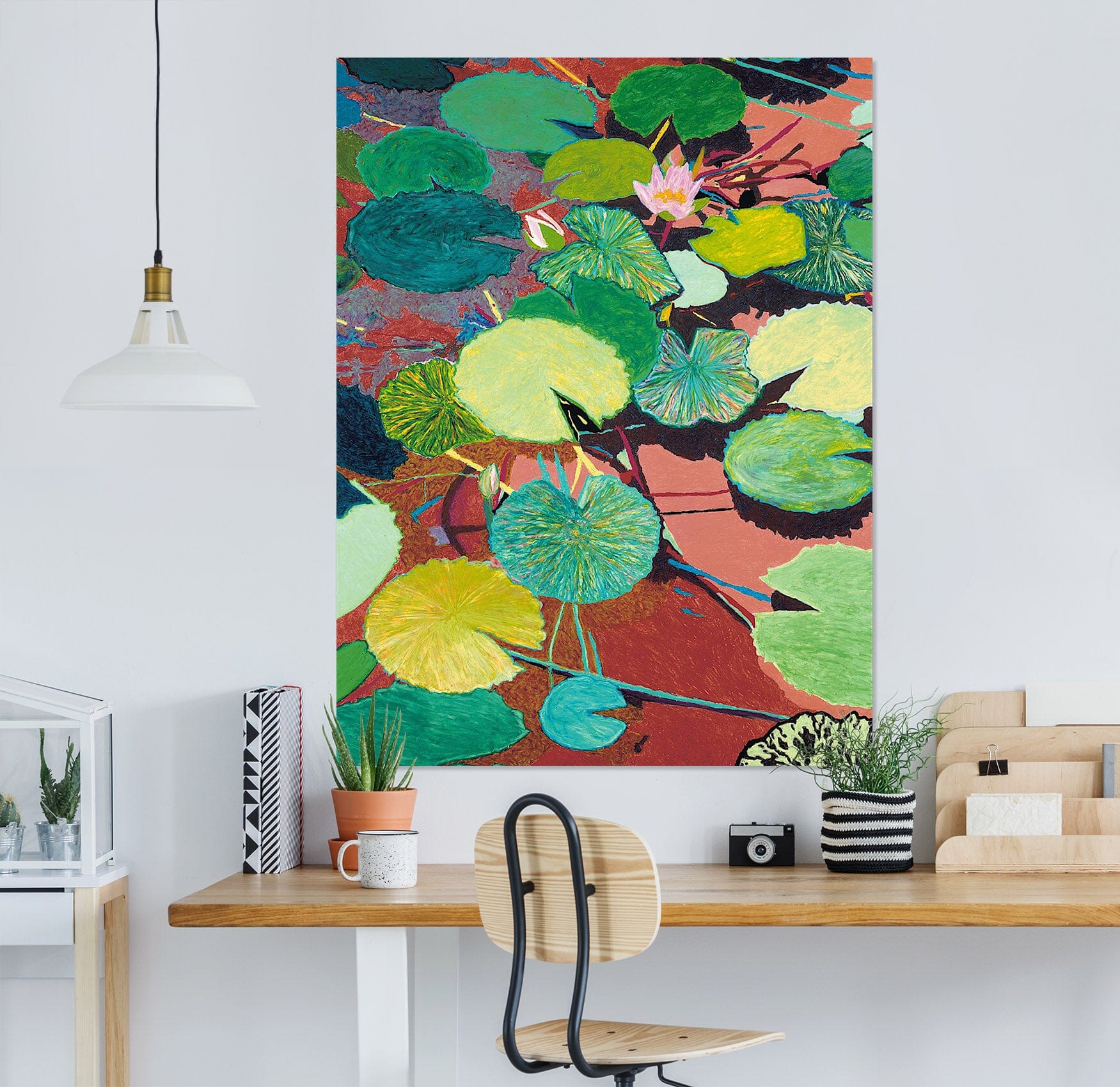 3D Color Lotus Leaf 305 Allan P. Friedlander Wall Sticker Wallpaper AJ Wallpaper 2