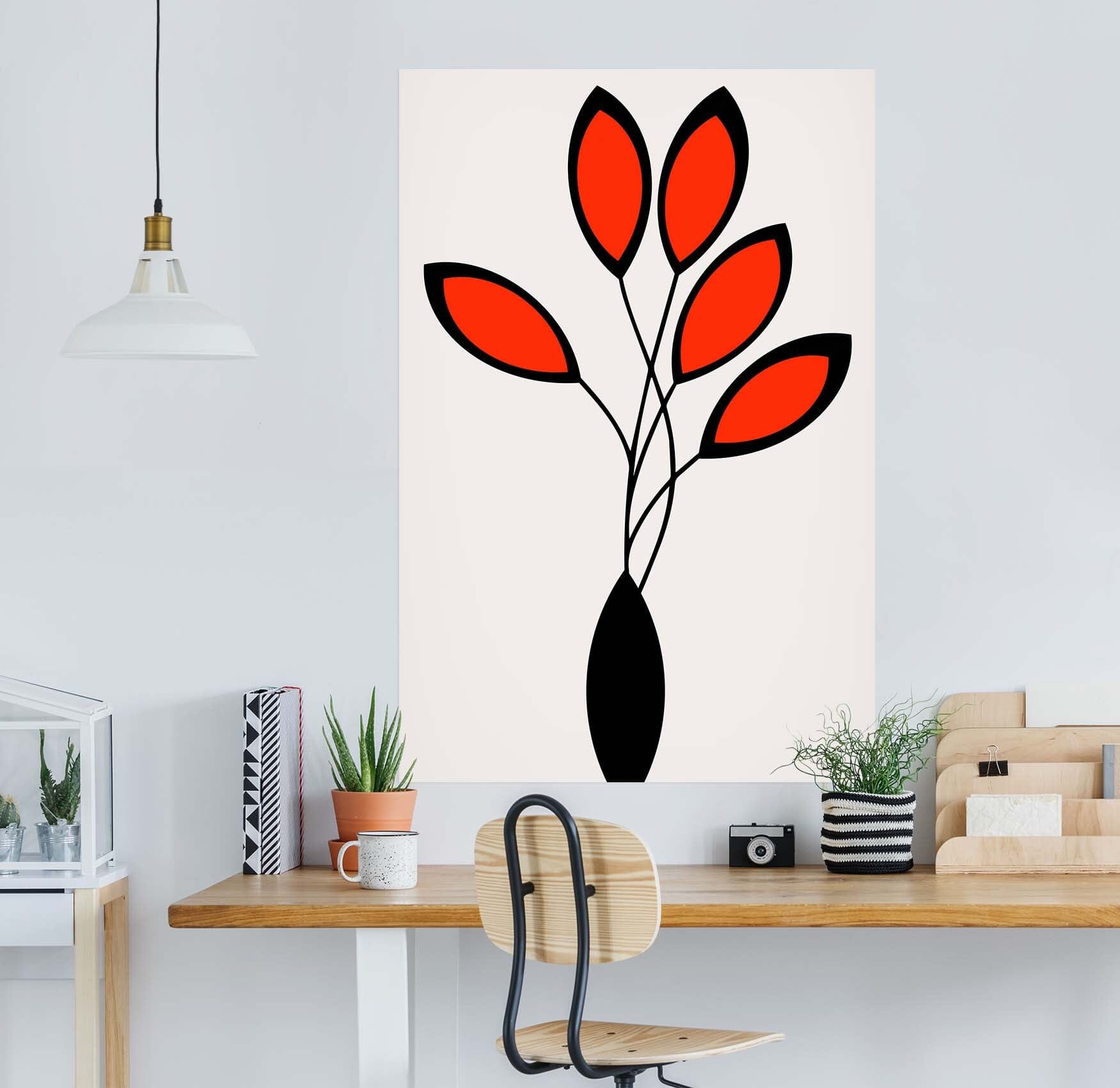 3D Orange Leaves 125 Boris Draschoff Wall Sticker Wallpaper AJ Wallpaper 2