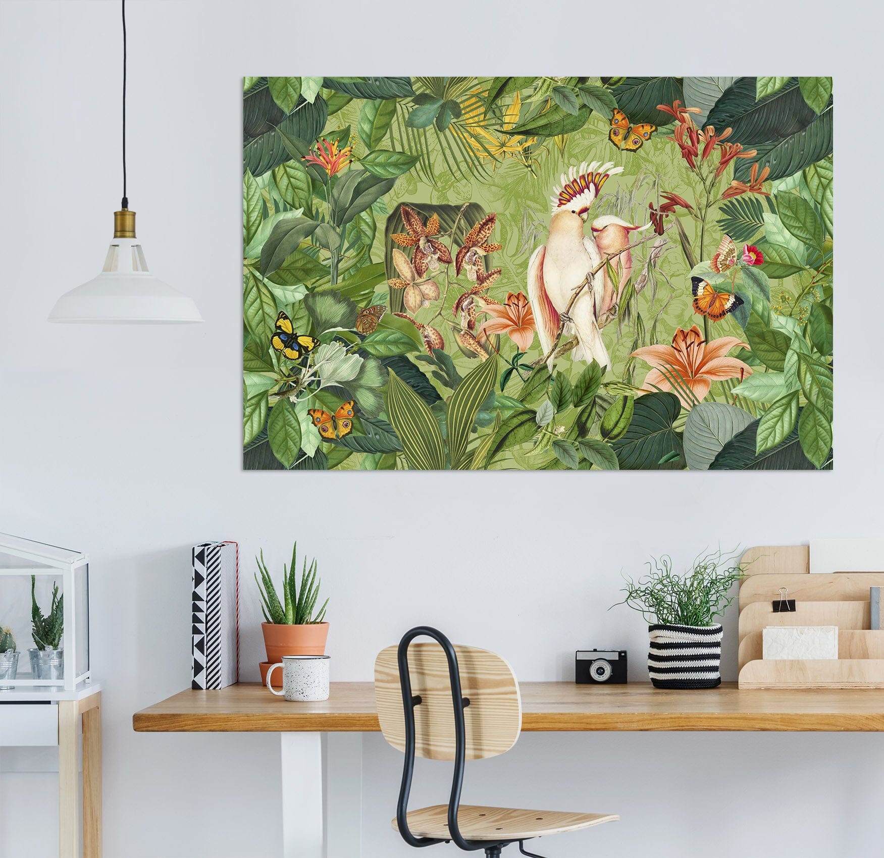 3D Cockatoos And Butterflies 016 Andrea haase Wall Sticker Wallpaper AJ Wallpaper 2