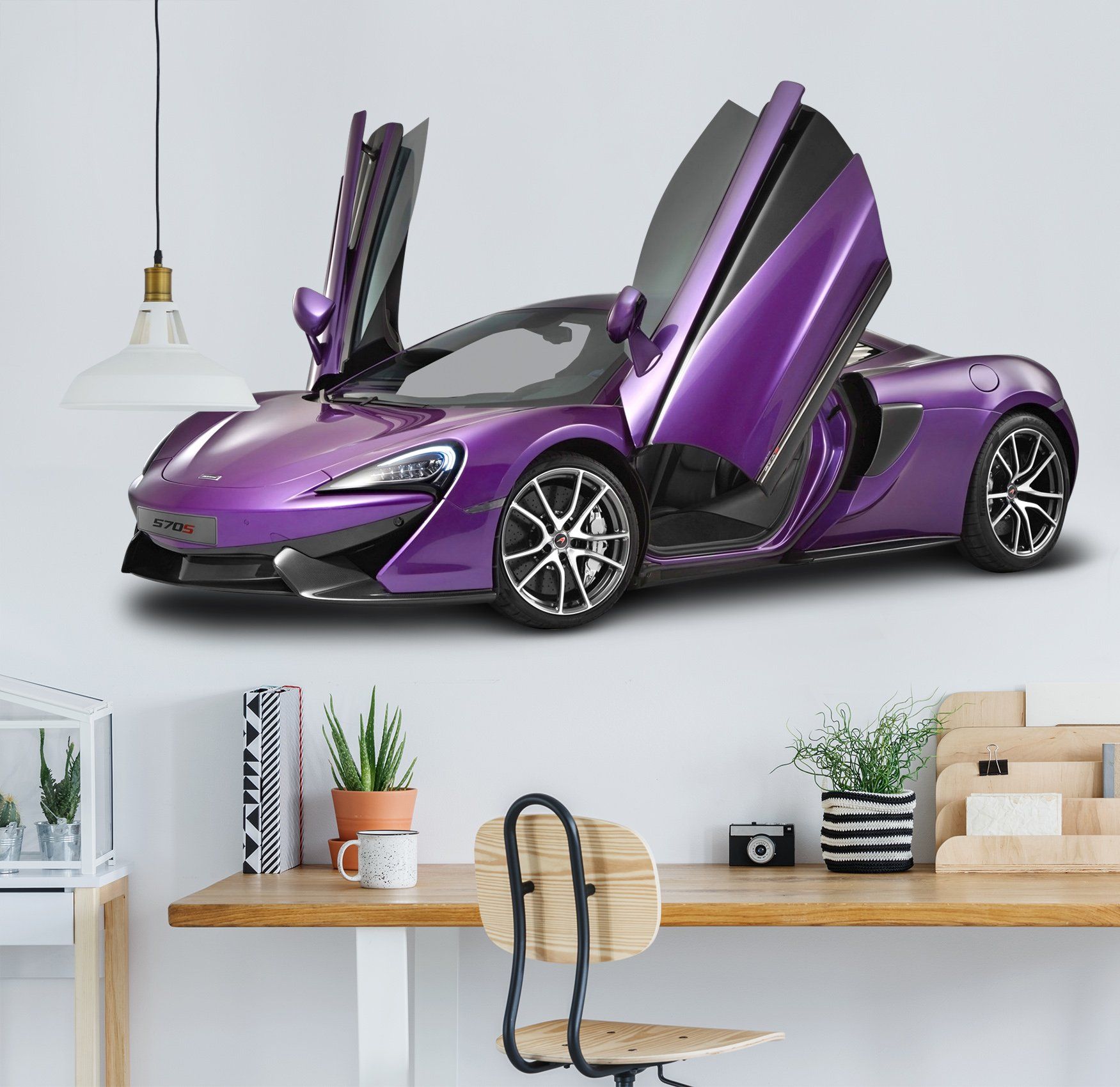 3D McLaren Purple 0193 Vehicles Wallpaper AJ Wallpaper