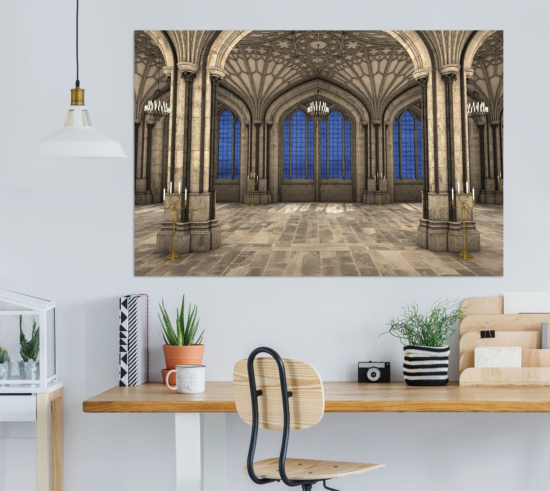 3D Villa Living Room 1080 Wall Sticker Wallpaper AJ Wallpaper 2