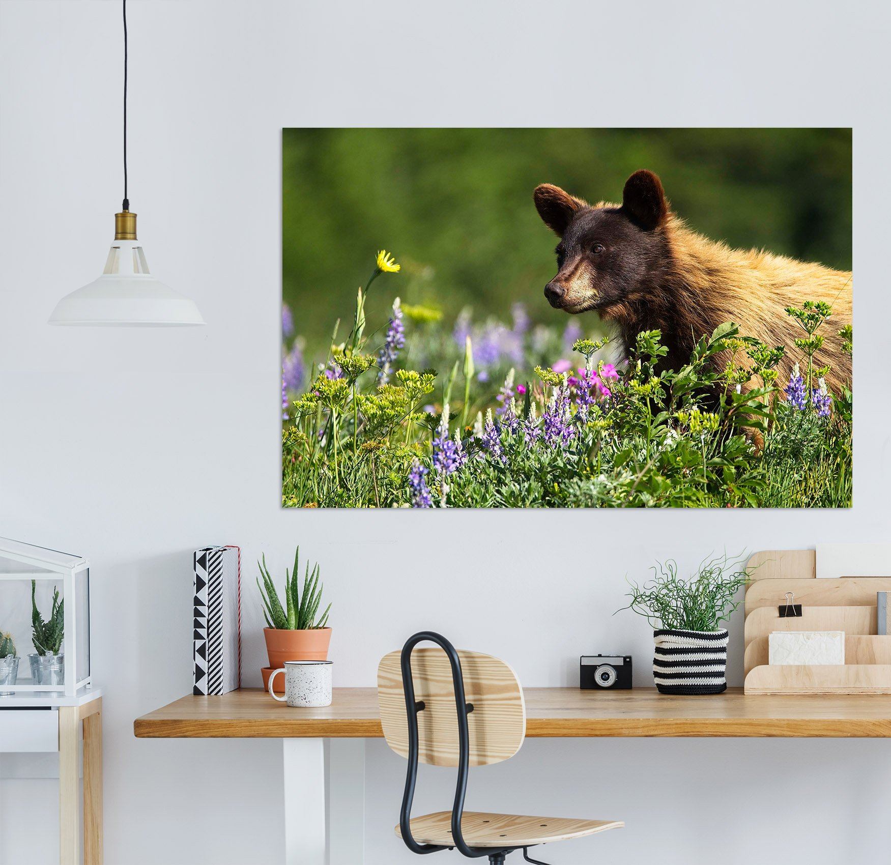 3D Bear Cub 004 Kathy Barefield Wall Sticker Wallpaper AJ Wallpaper 2