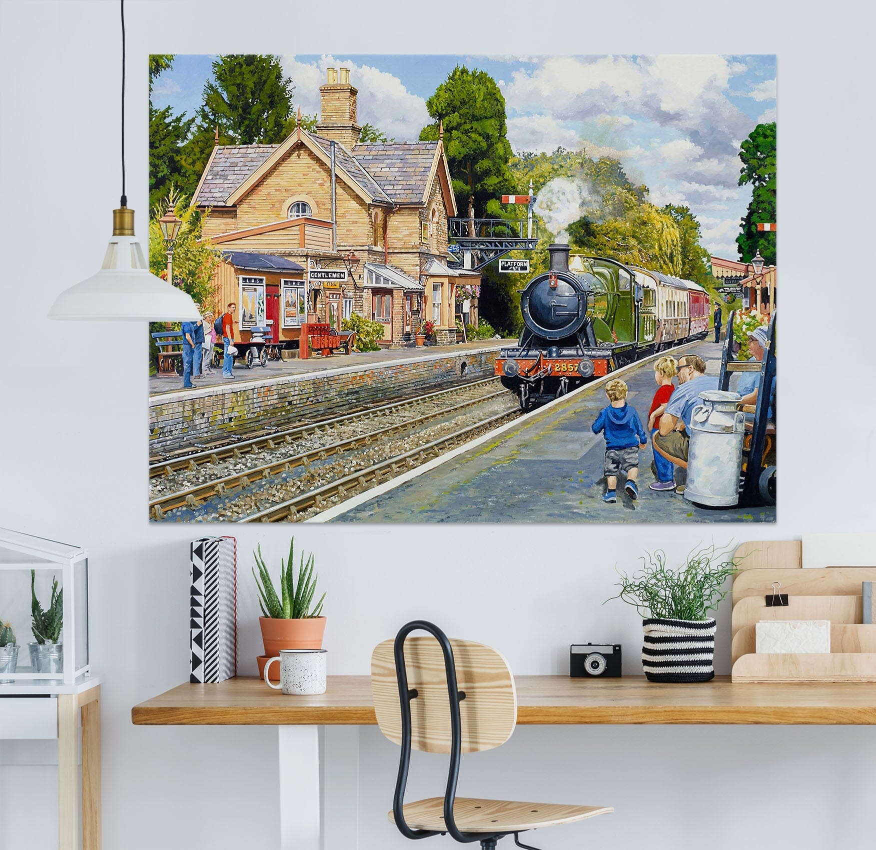 3D City Train 037 Trevor Mitchell Wall Sticker Wallpaper AJ Wallpaper 2