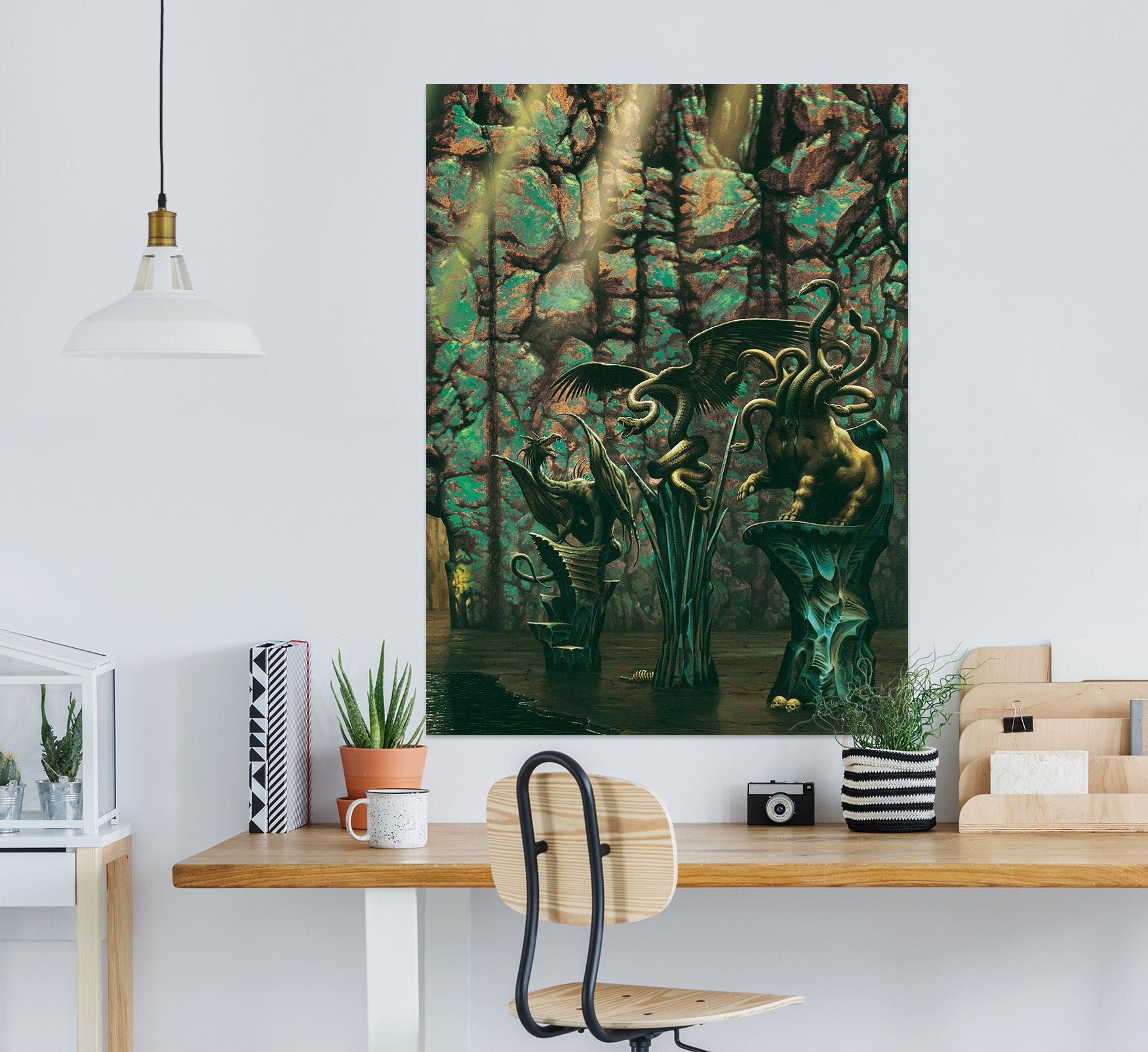 3D Animal Statue 8098 Ciruelo Wall Sticker