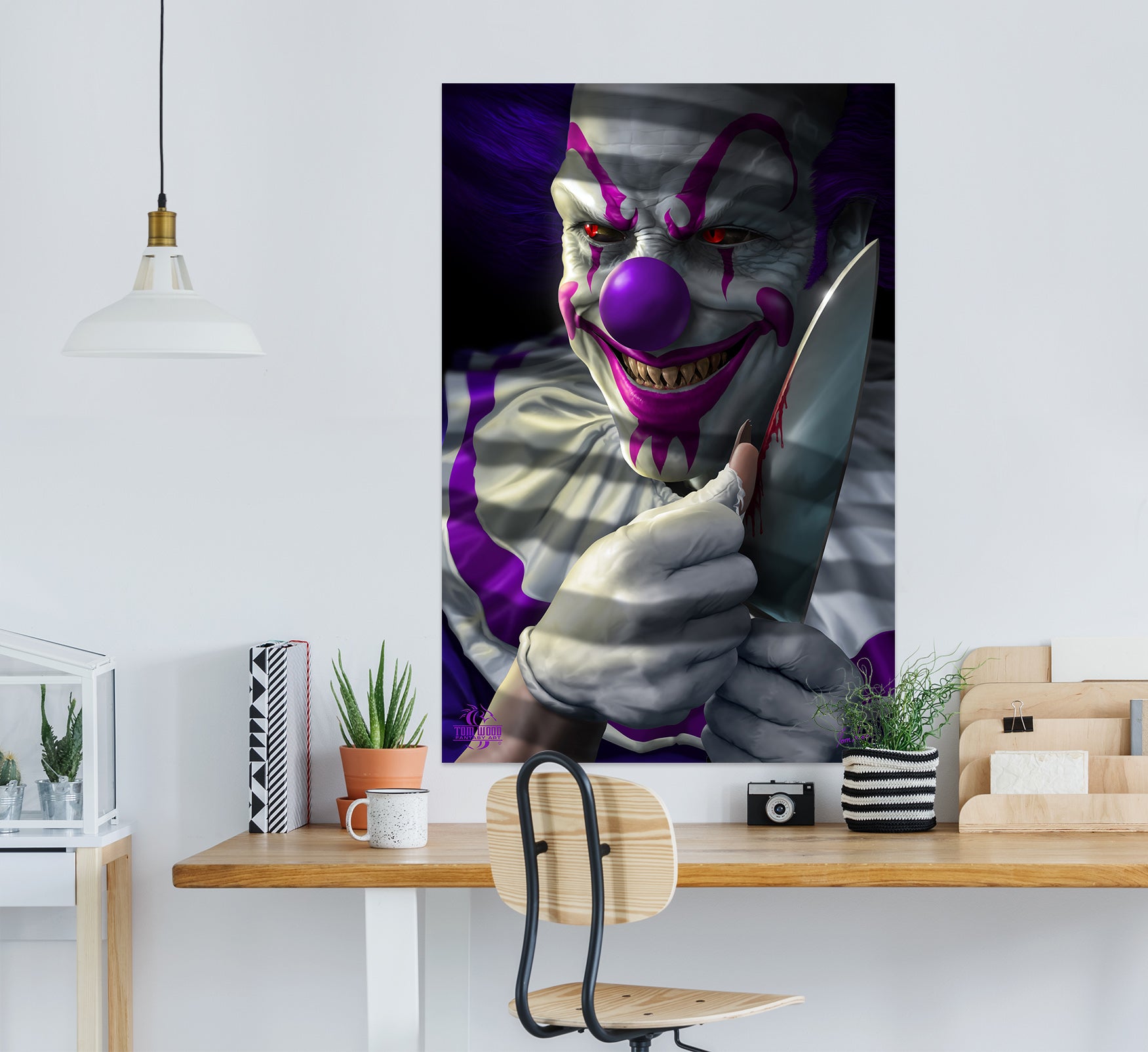 3D Clown 5130 Tom Wood Wall Sticker