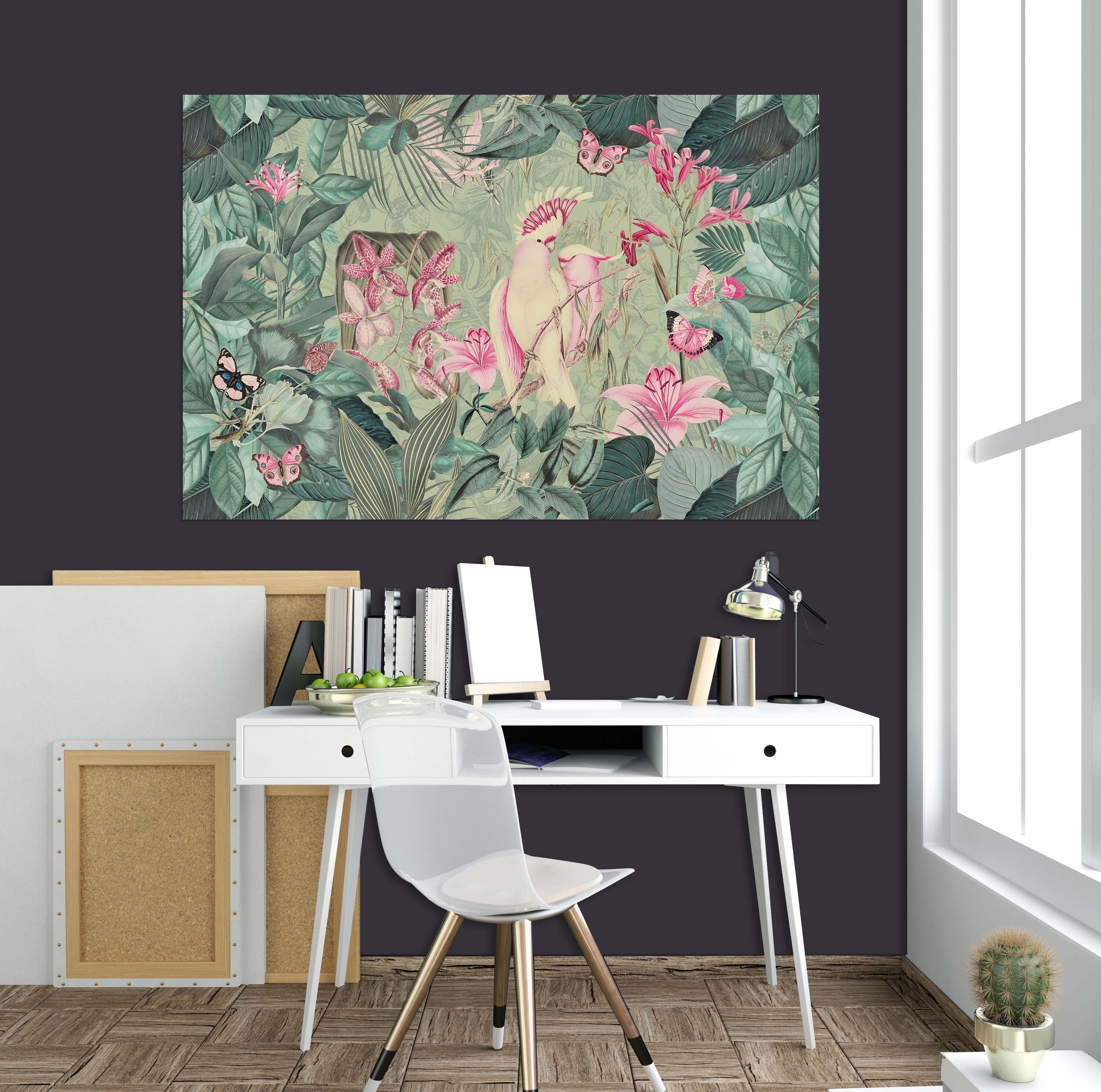 3D Cockatoos And Butterflies 017 Andrea haase Wall Sticker Wallpaper AJ Wallpaper 2