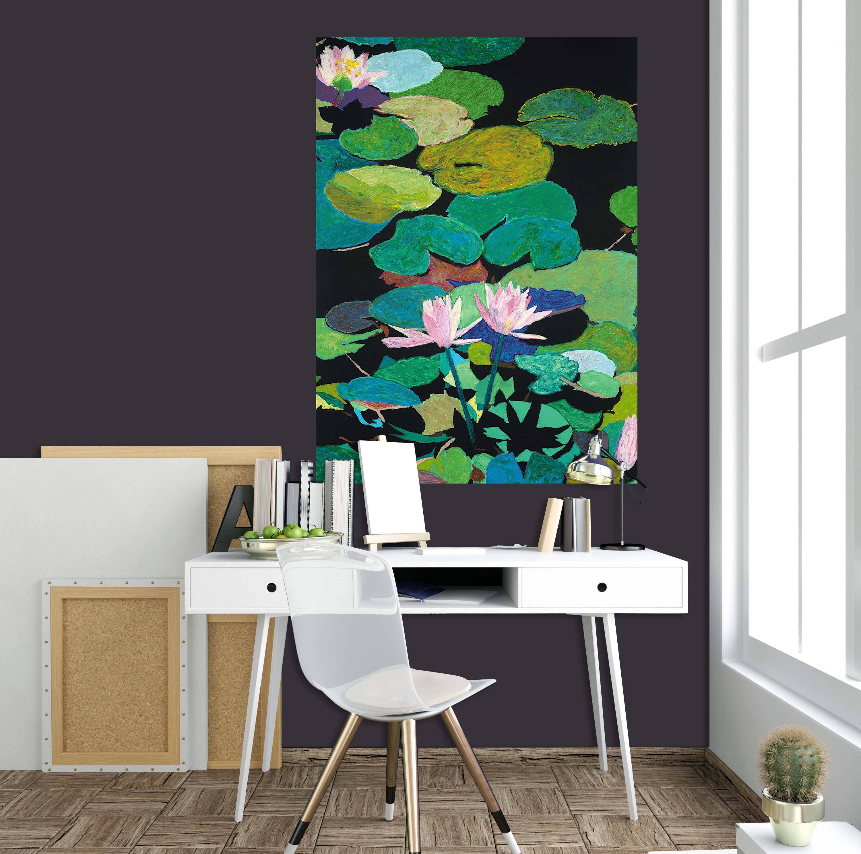 3D Pink Lotus 296 Allan P. Friedlander Wall Sticker Wallpaper AJ Wallpaper 2