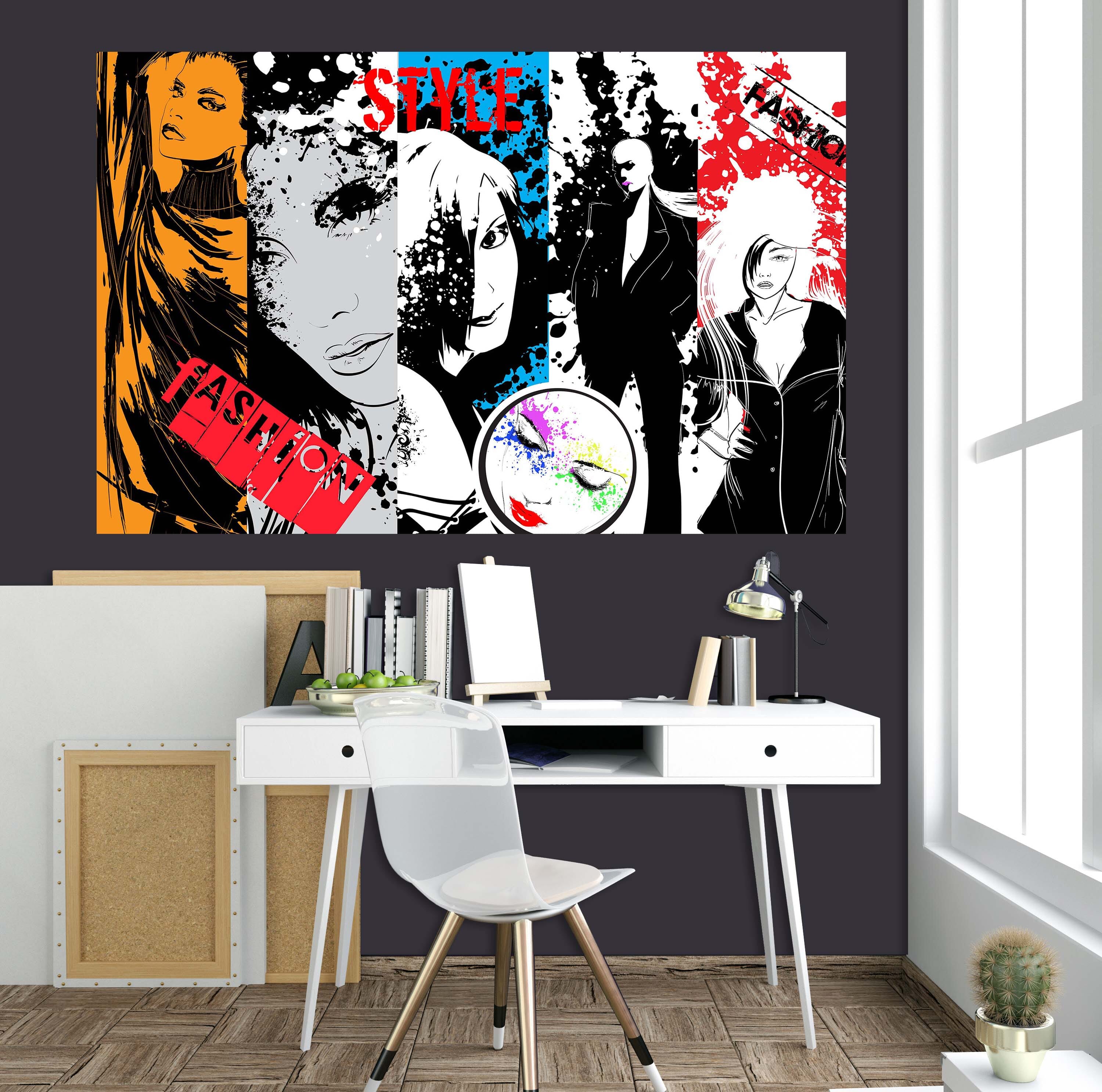 3D Black Clothes Woman 1055 Wall Sticker Wallpaper AJ Wallpaper 2