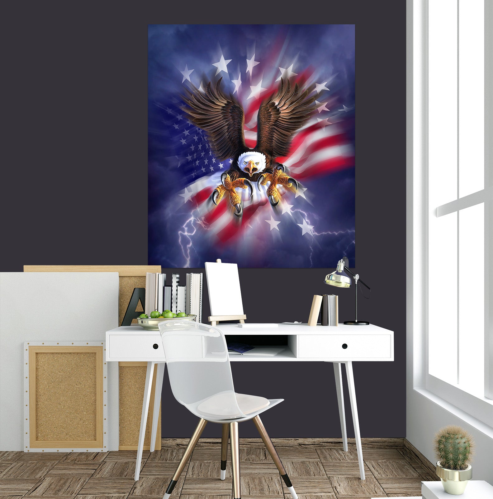 3D Patriotic Eagle 85188 Jerry LoFaro Wall Sticker