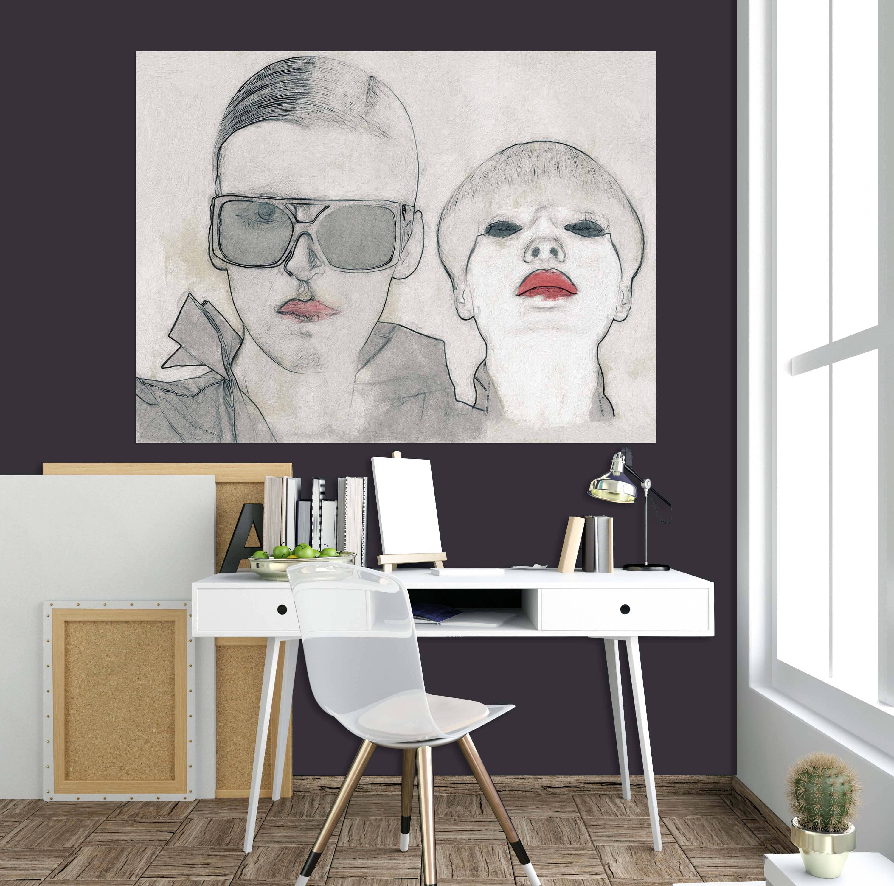 3D Sketches 016 Marco Cavazzana Wall Sticker Wallpaper AJ Wallpaper 2