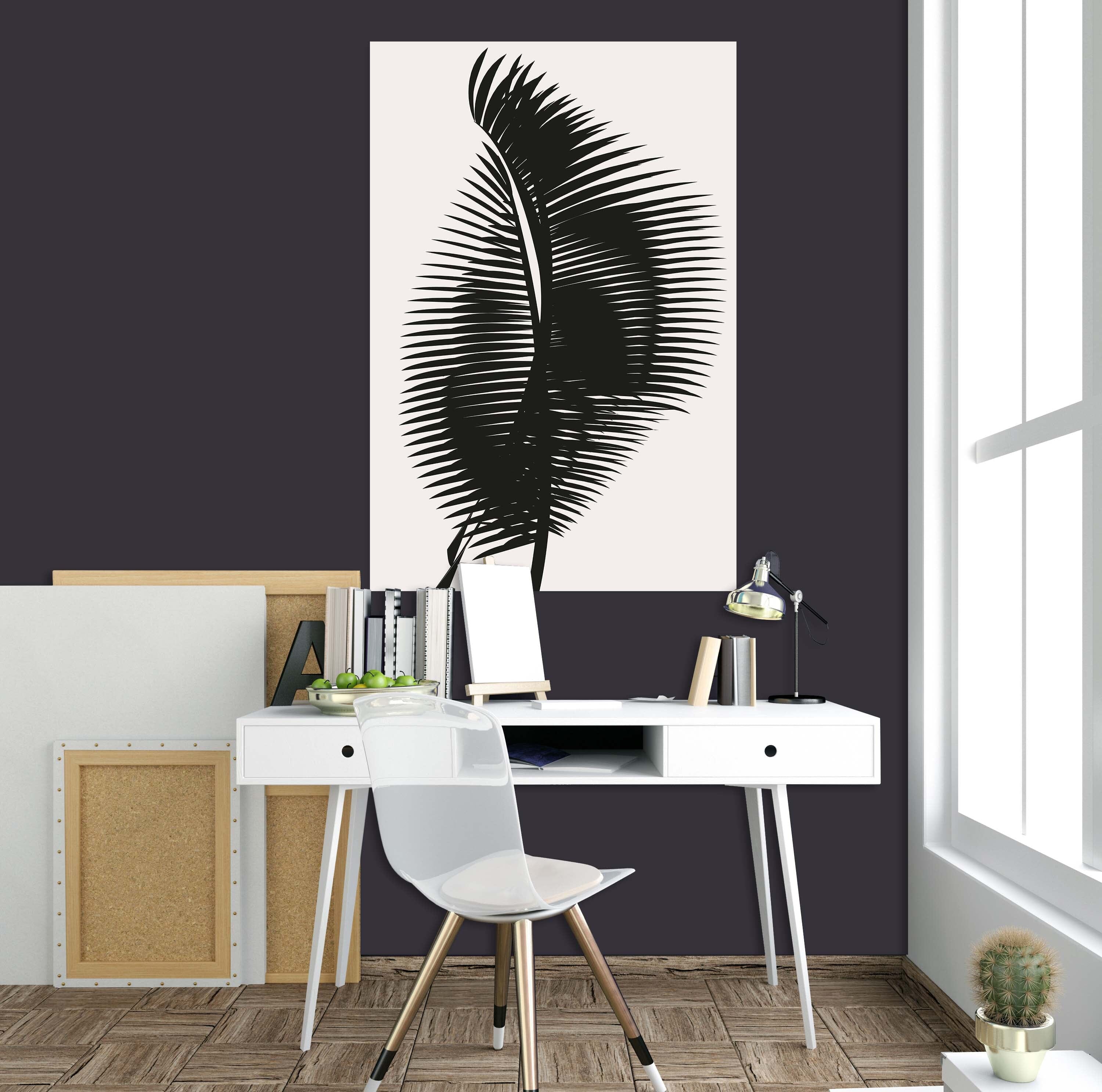 3D Black Leaves 146 Boris Draschoff Wall Sticker Wallpaper AJ Wallpaper 2
