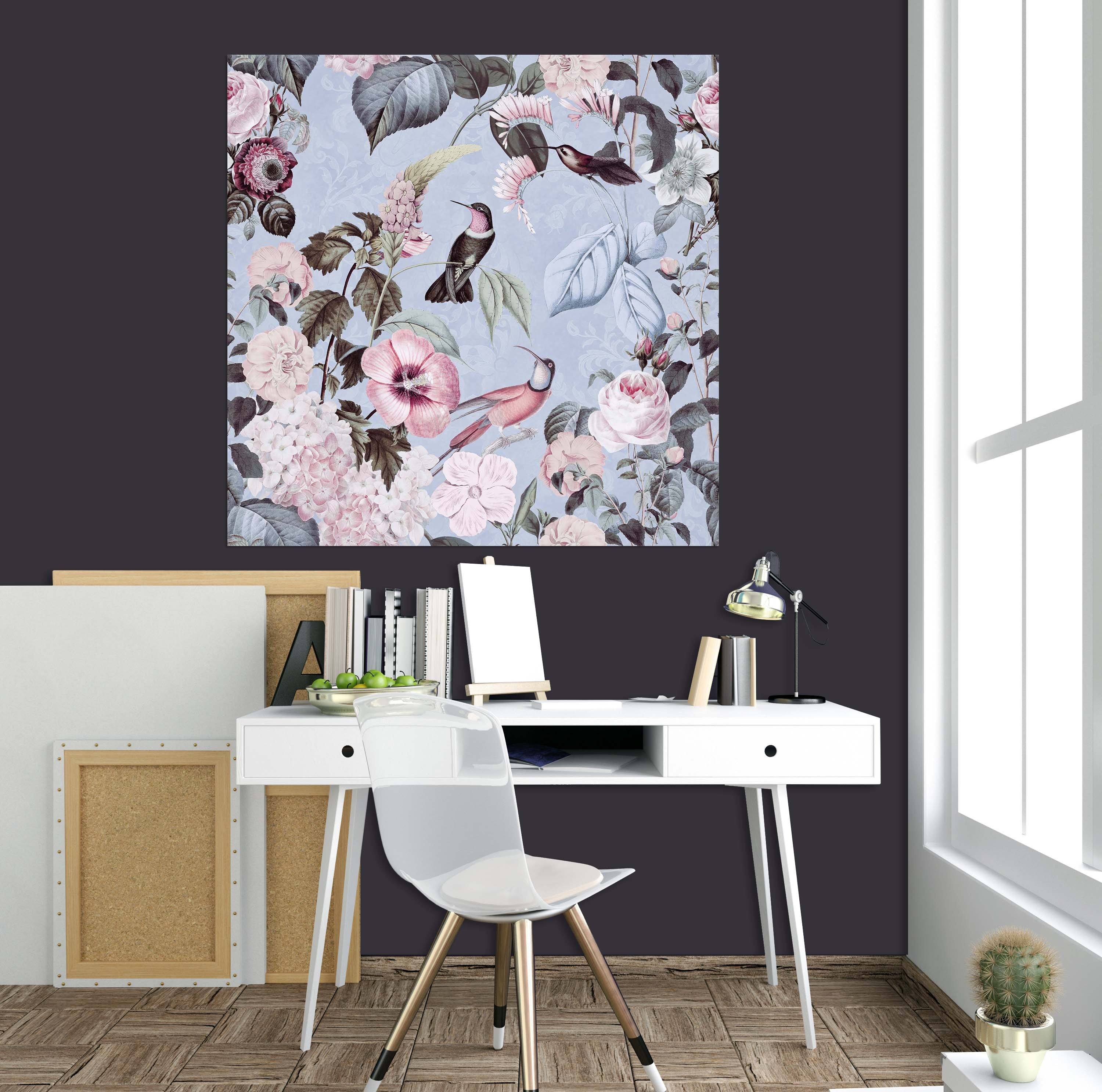 3D Bird Flowers 026 Andrea haase Wall Sticker Wallpaper AJ Wallpaper 2