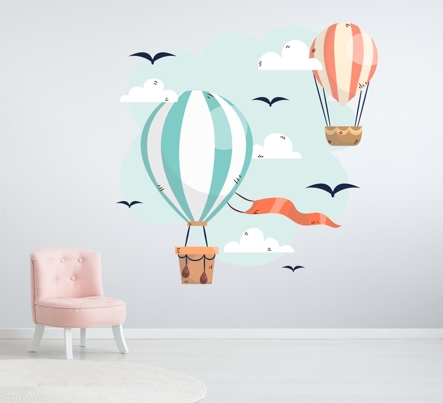 3D Hot Air Balloon 165 Wall Stickers Wallpaper AJ Wallpaper