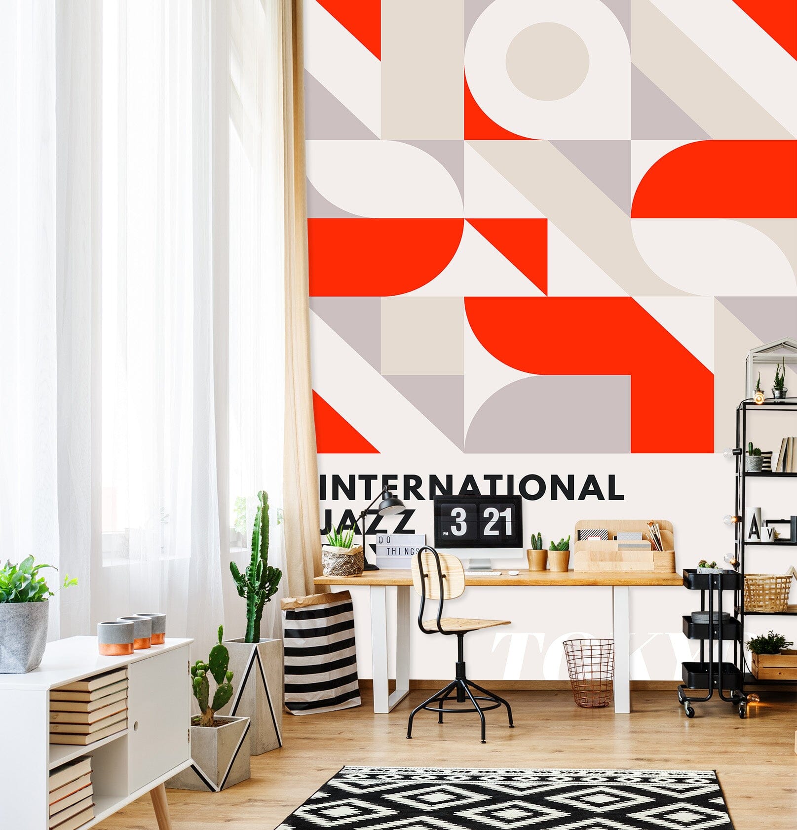 3D Yellow Geometry 1465 Boris Draschoff Wall Mural Wall Murals Wallpaper AJ Wallpaper 2