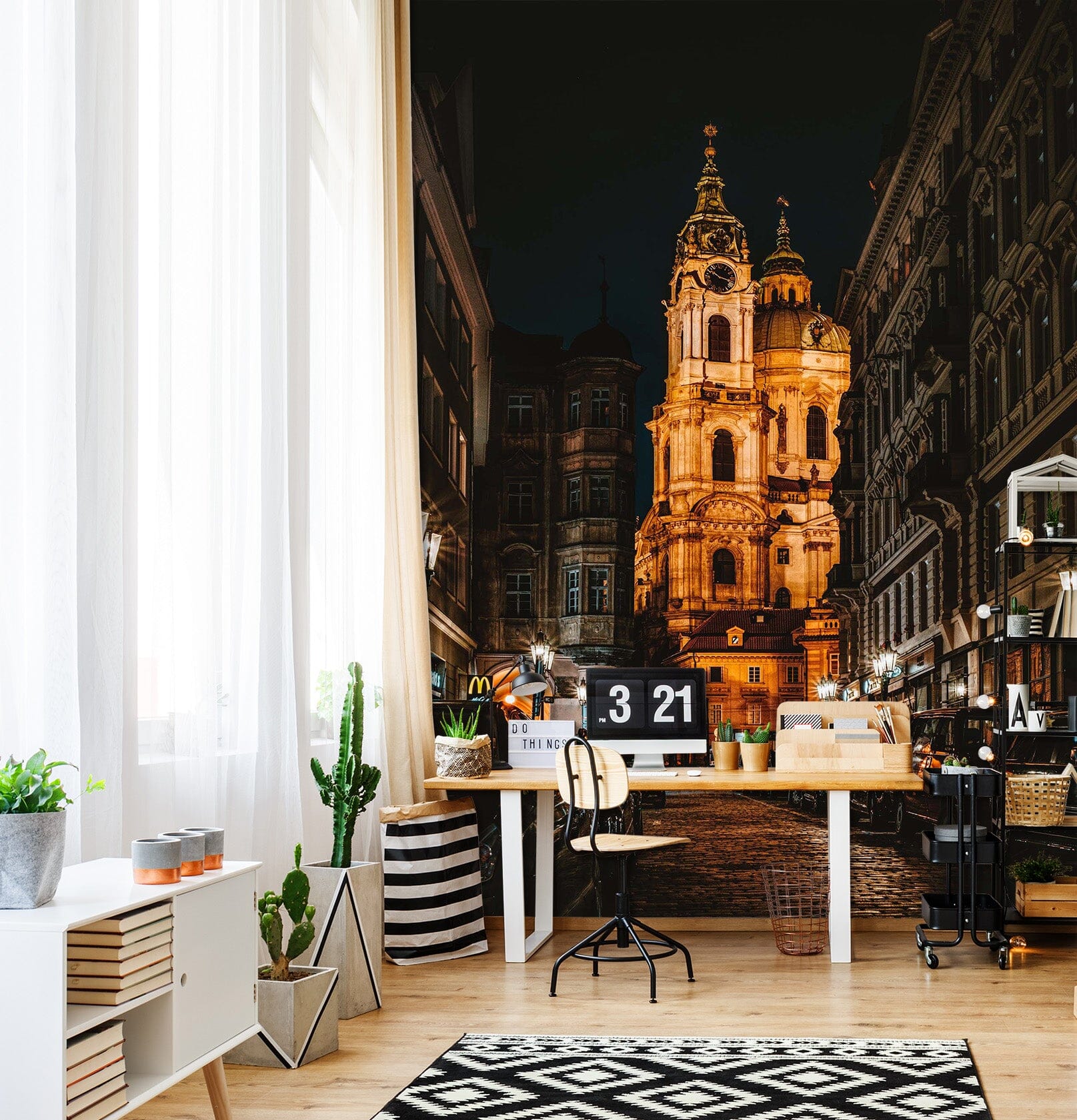 3D High Street 2091 Wall Murals Wallpaper AJ Wallpaper 2