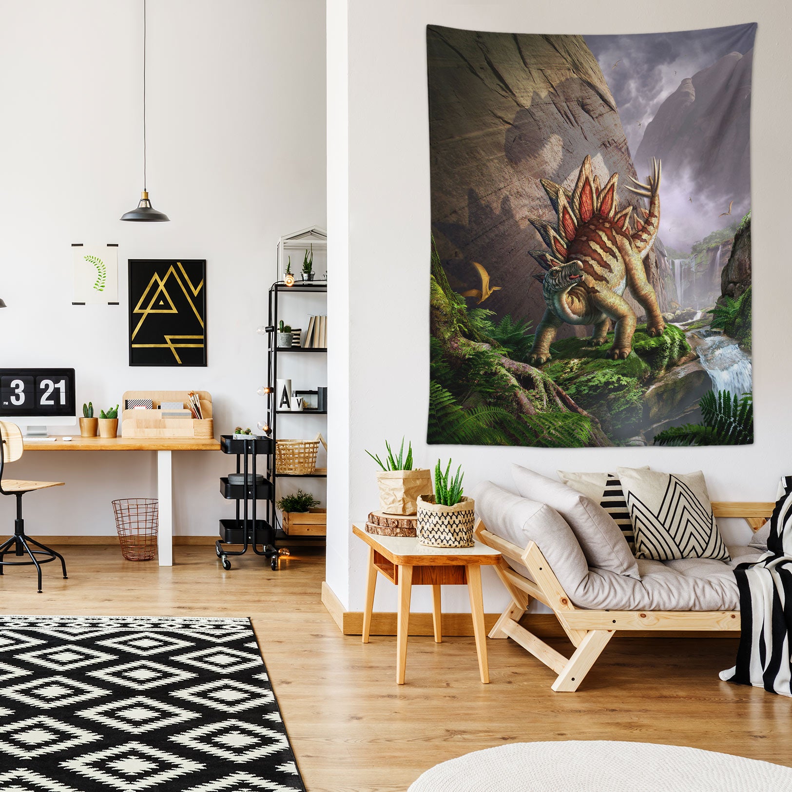 3D Dinosaur 111140 Jerry LoFaro Tapestry Hanging Cloth Hang