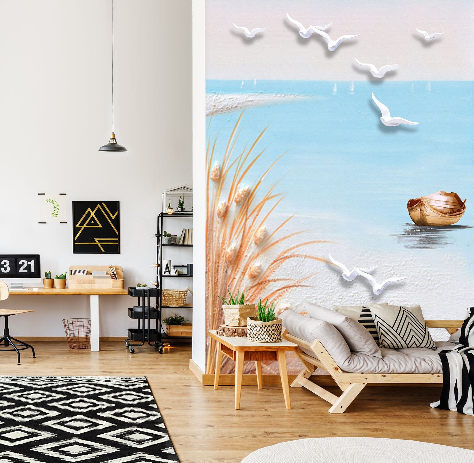 3D Asuka Boat 1828 Wall Murals Wallpaper AJ Wallpaper 2