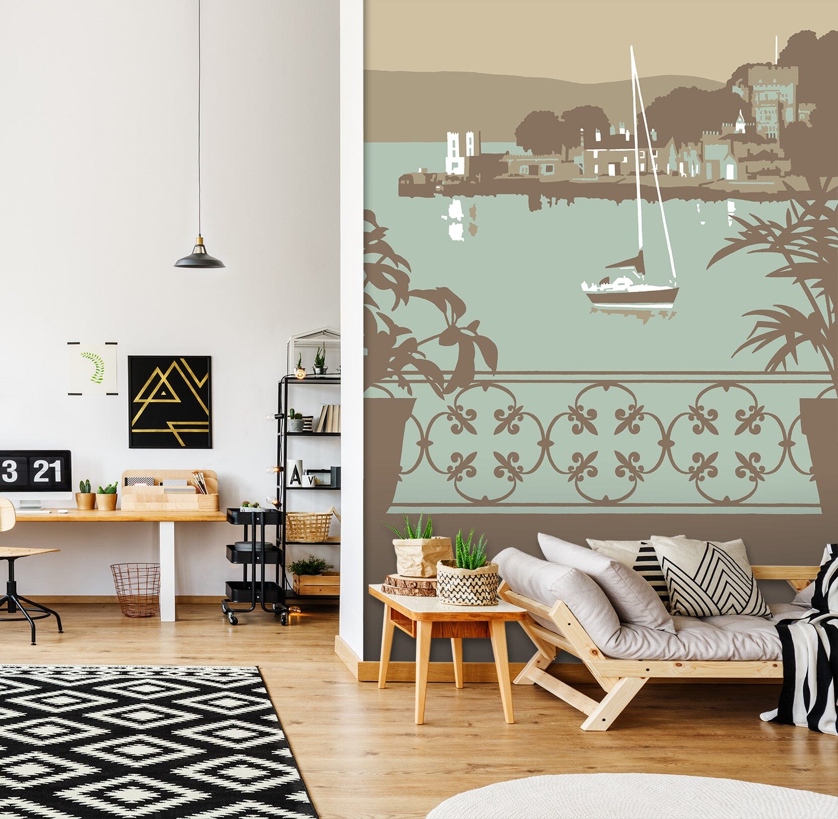 3D Sandbanks Balcony 1051 Steve Read Wall Mural Wall Murals Wallpaper AJ Wallpaper 2