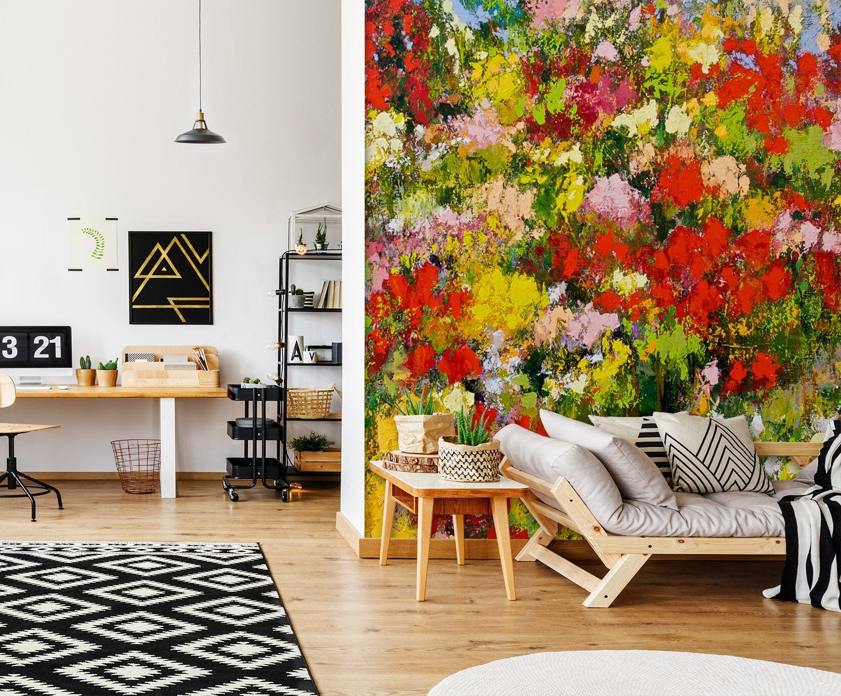 3D Painted Wild Flowers 192 Allan P. Friedlander Wall Mural Wall Murals Wallpaper AJ Wallpaper 2