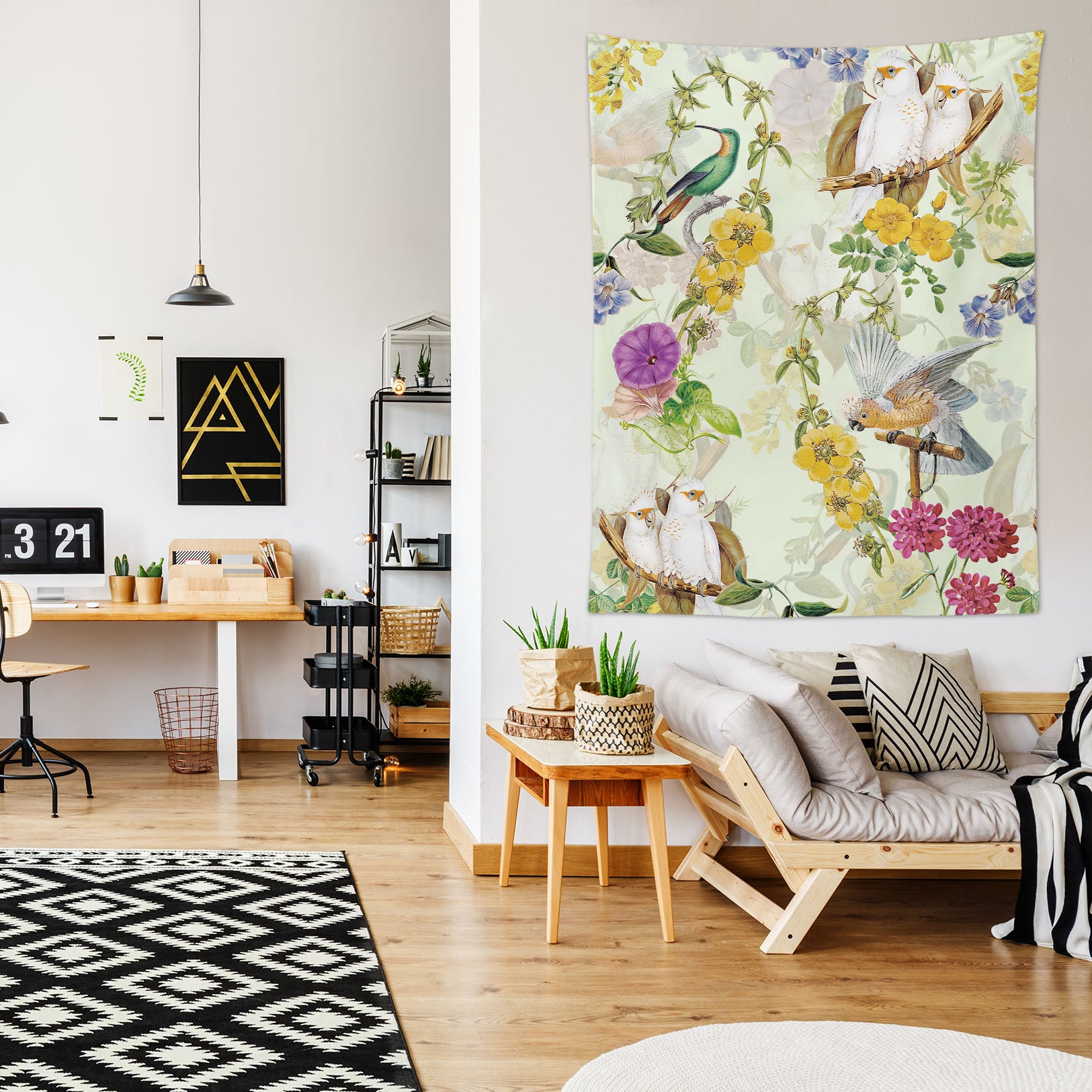 3D Yellow Flower 5370 Uta Naumann Tapestry Hanging Cloth Hang