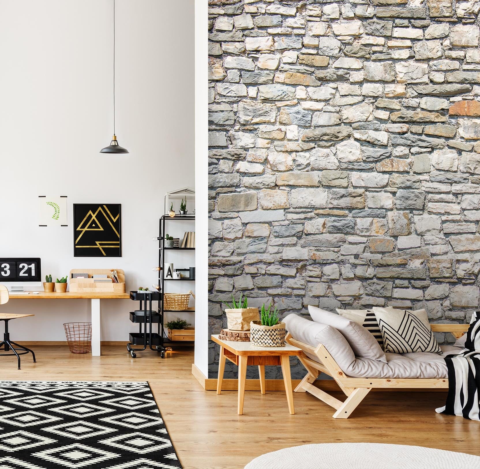 3D Irregular Stone Wall 37 Wall Murals Wallpaper AJ Wallpaper 2