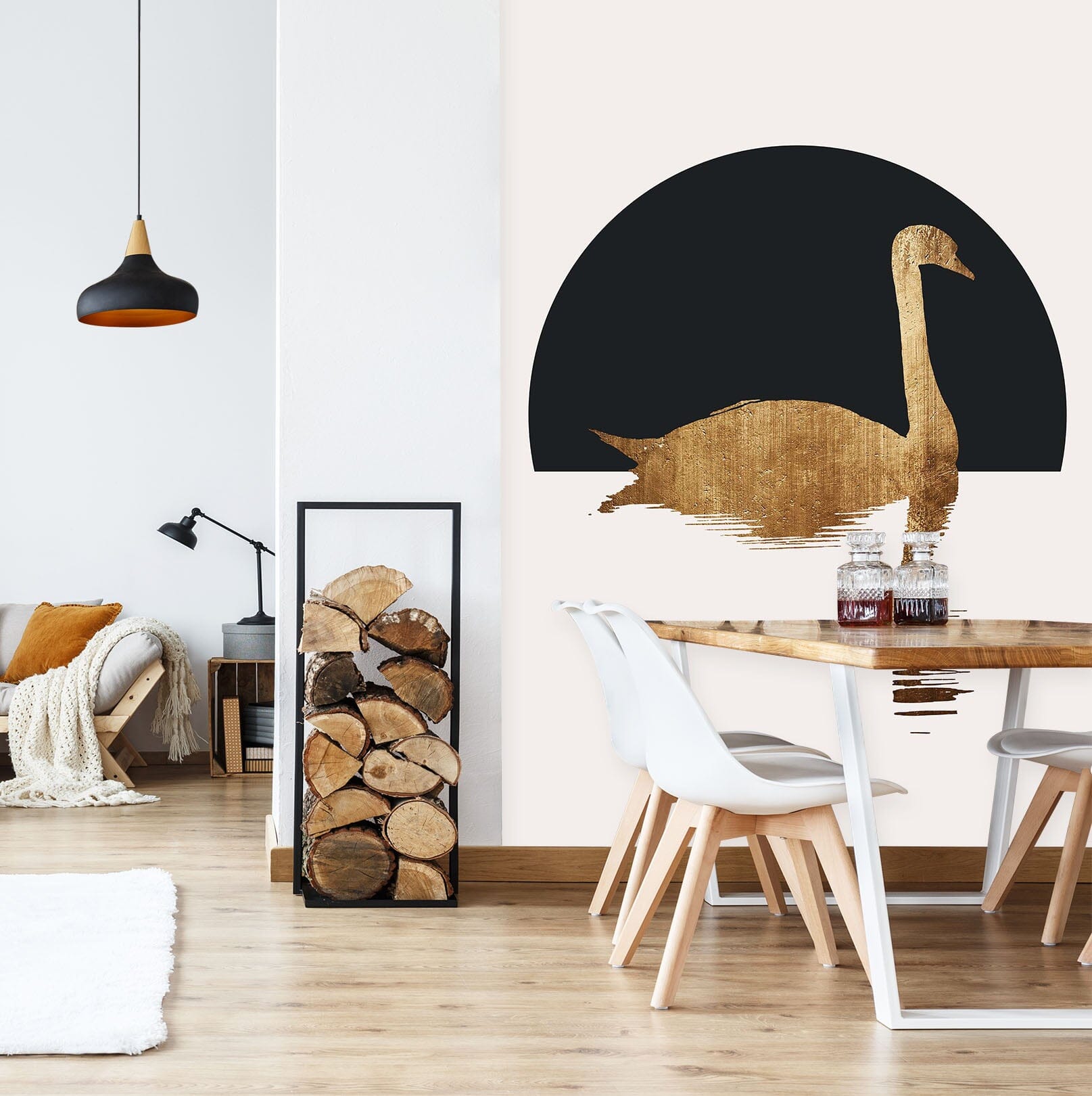 3D Swan Lake 1524 Boris Draschoff Wall Mural Wall Murals Wallpaper AJ Wallpaper 2